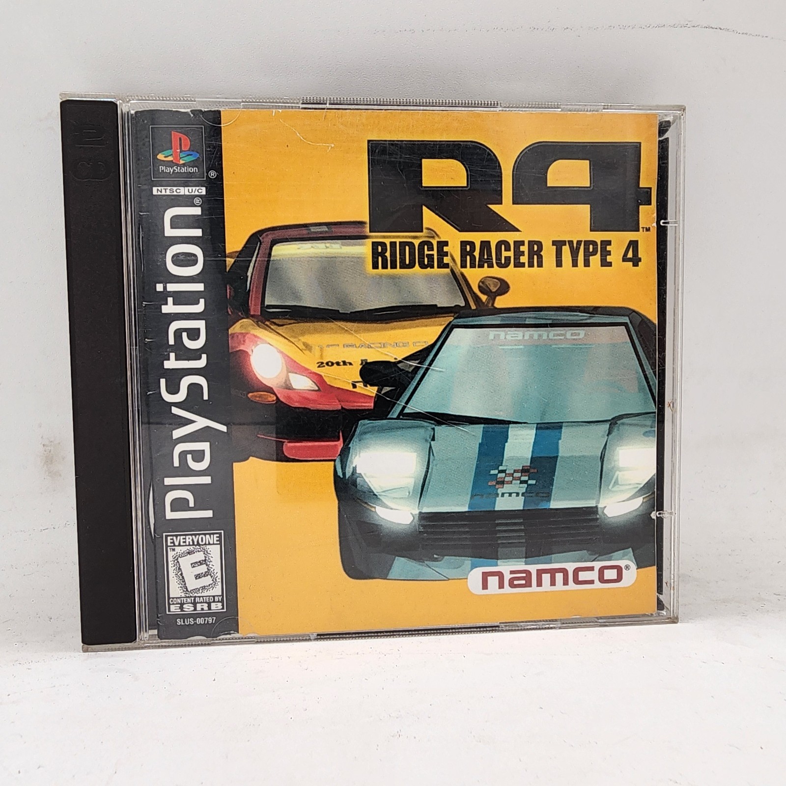 Namco R4: Ridge Racer Type 4 PlayStation 1 Racing Game w Manual 2 Discs Rental