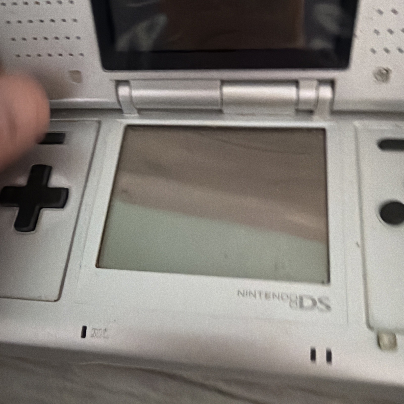 Nintendo DS Handheld System – Silver | Bundle w/charger And Game Great Screens