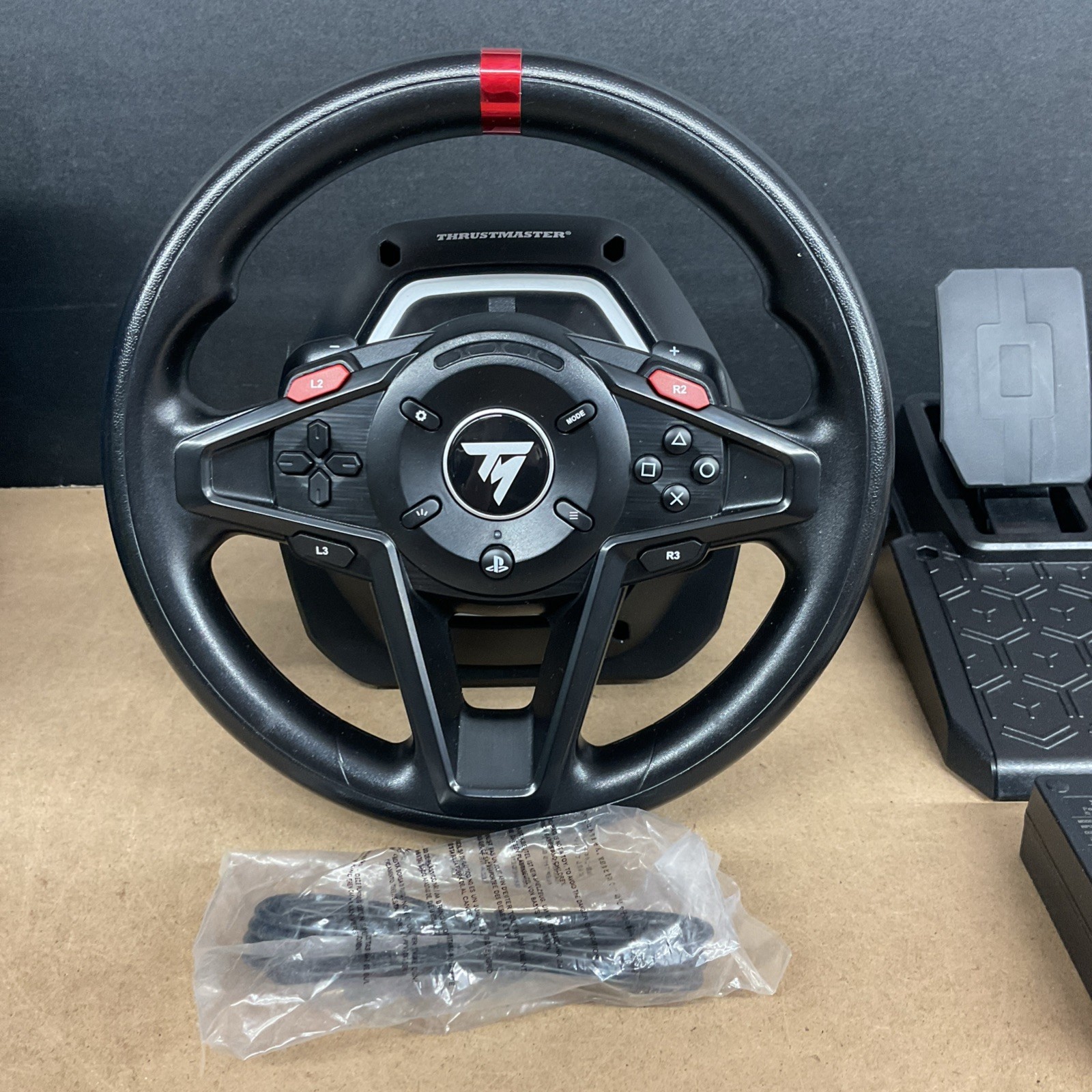 Thrustmaster T128 Force Feedback Racing Wheel Black for PS5 PS4 – Damaged Box