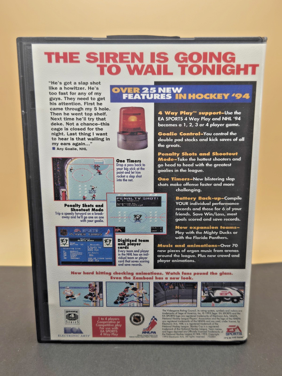 NHL ’94 (Sega Genesis, 1993) COMPLETE!! Former Rental. See Description.
