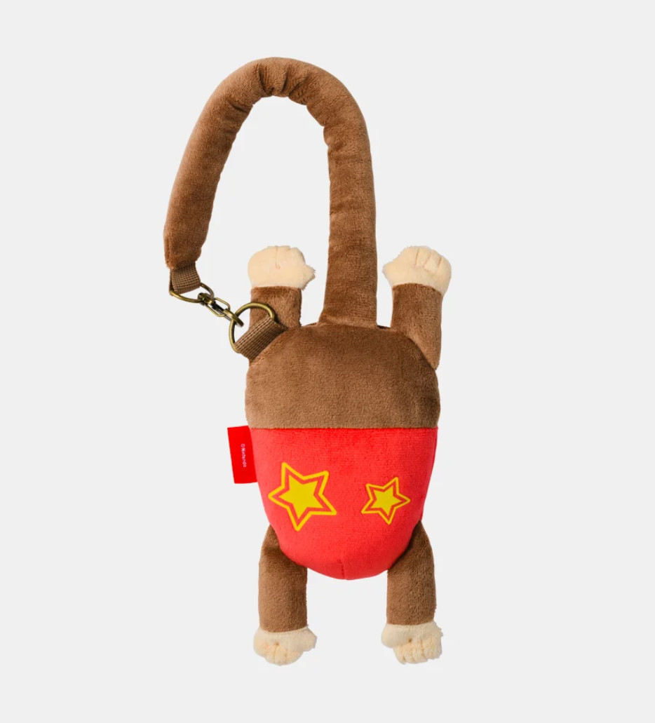 Donkey Kong Diddy Hanging Bag Shoulder Plush Nintendo Store Limited Edition