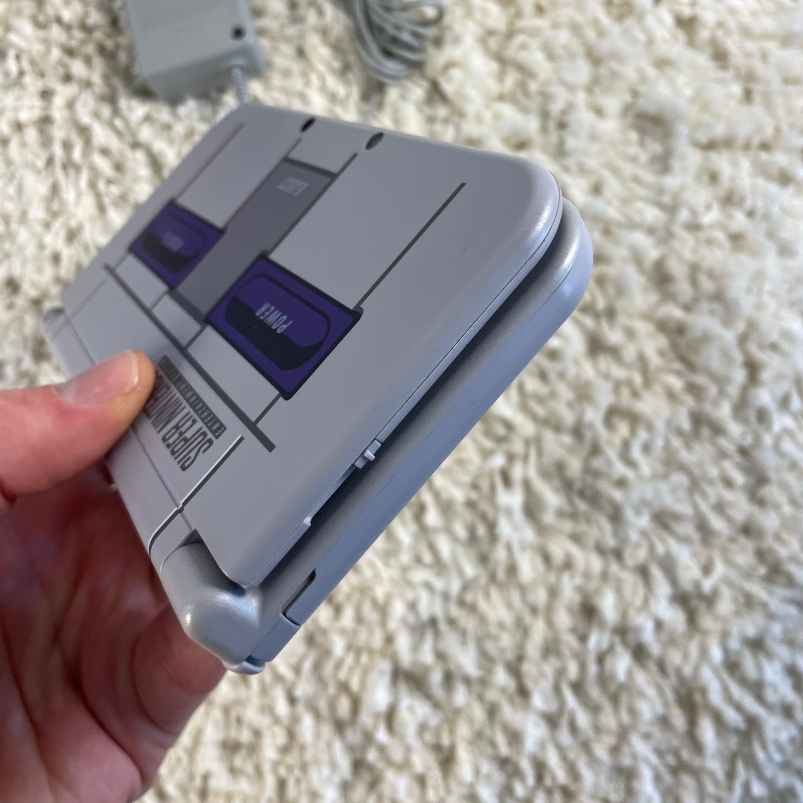 Nintendo New 3DS XL Super Nintendo SNES Edition Gray Purple NTSC RED-001 Tested