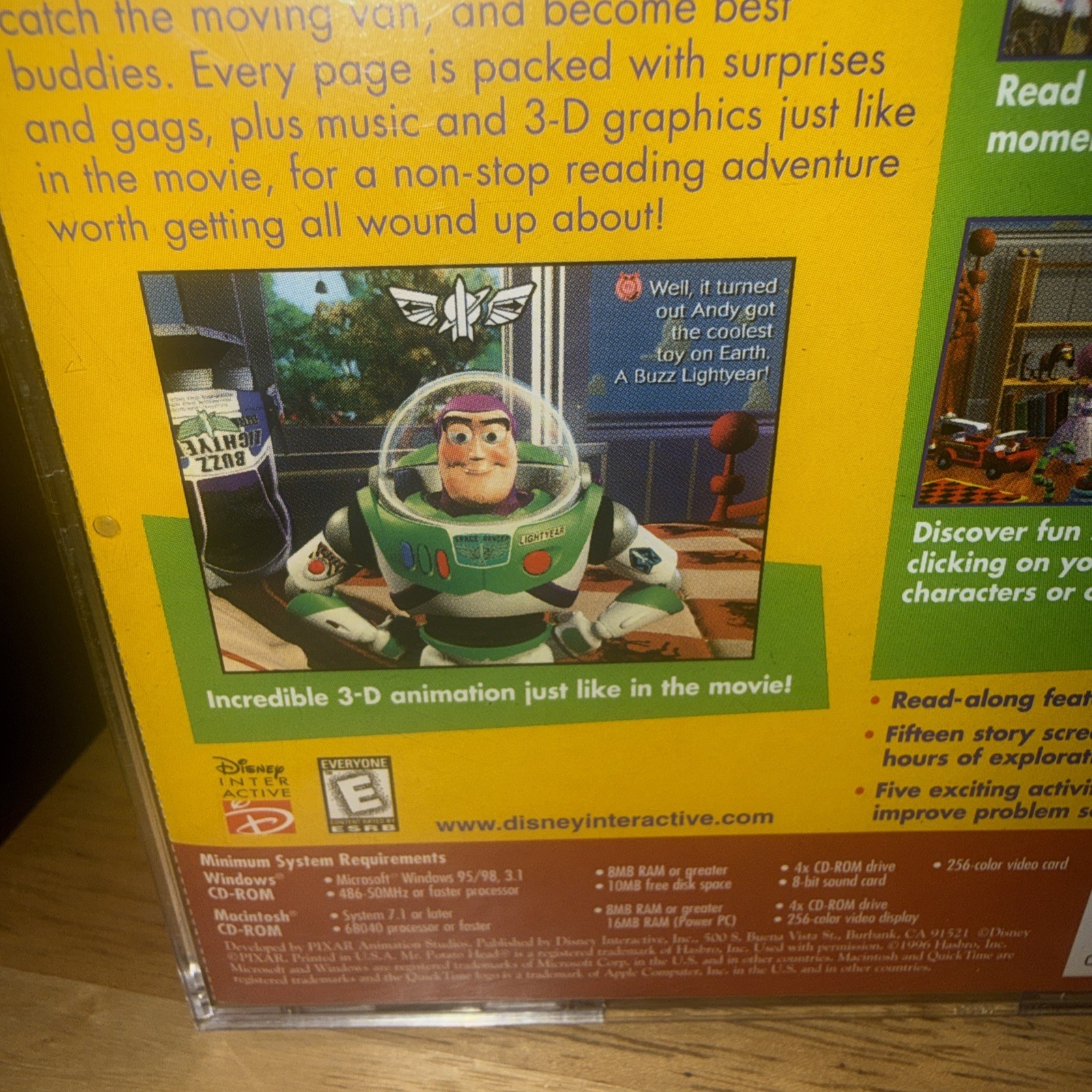 Toy Story Animated Storybook Case And Disc