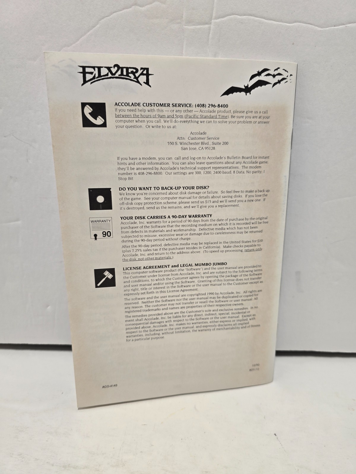 Elvira w/ Manual & Inserts 3.5″ Commodore Amiga