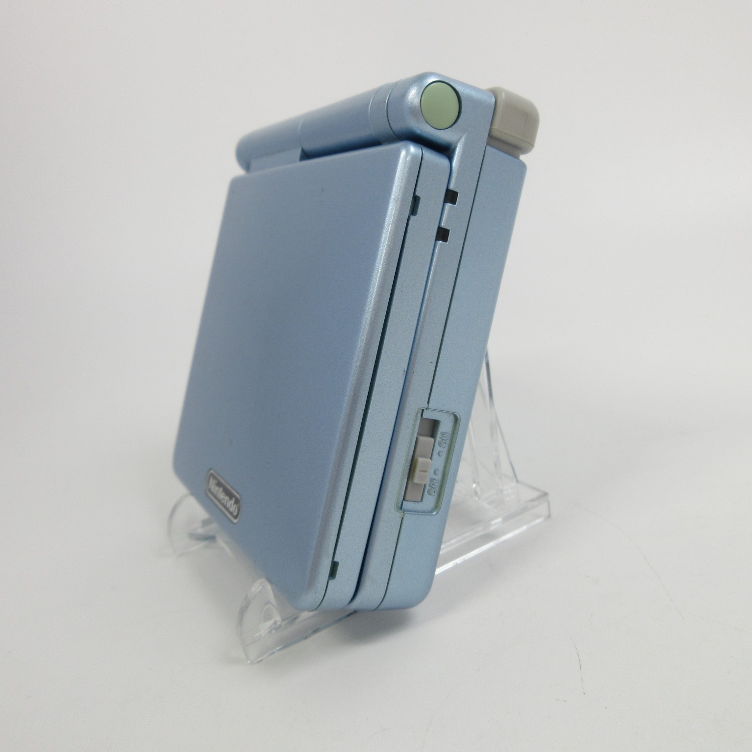 【Very Good】Nintendo GameBoy Advance SP Pearl Blue GBA Console #Arr08/0627/03