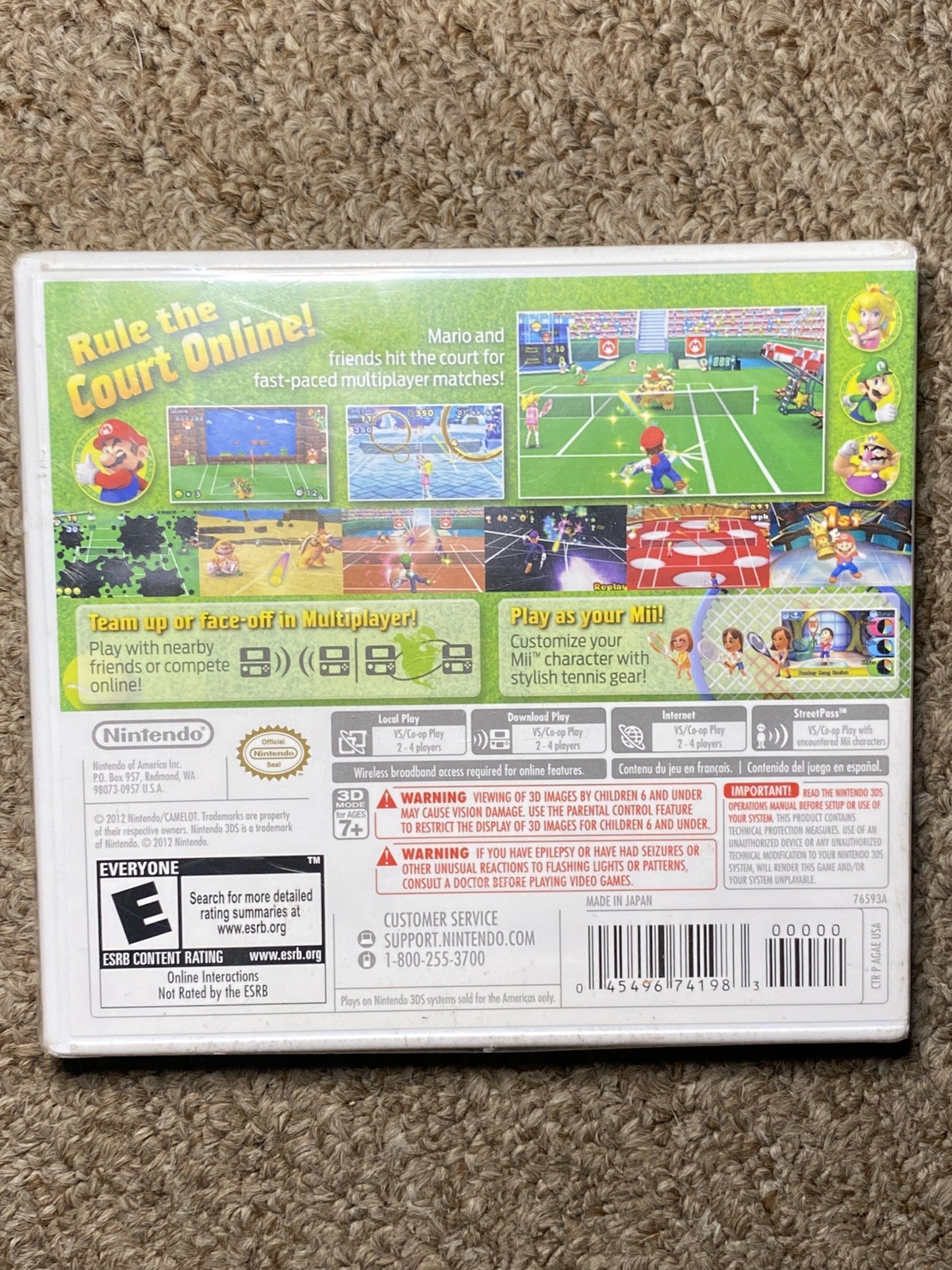 Mario Tennis Open (Nintendo 3DS, 2012) Brand New Sealed