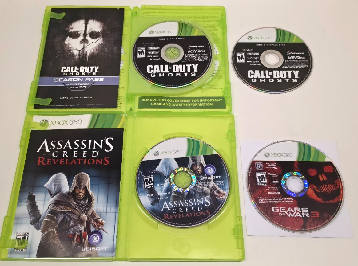 Microsoft Xbox 360 Console Bundle 60GB HDD White System Bundle – Tested Works