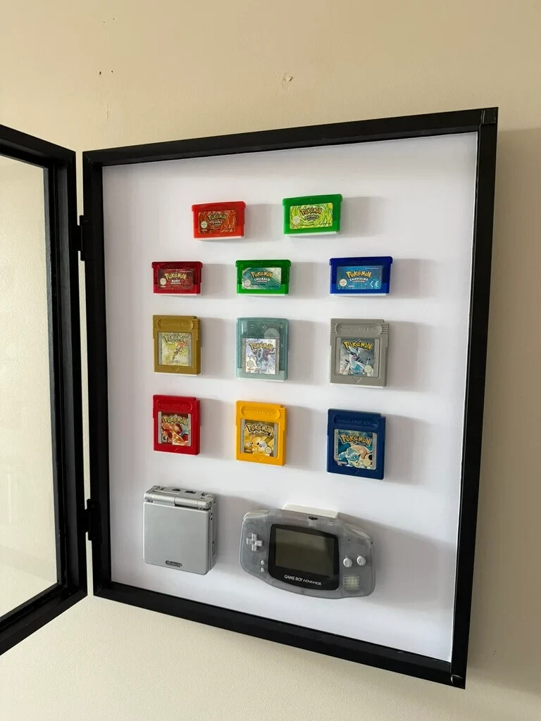 Game Boy Cartridge Wall Mount 3D Printed – Custom Gameboy Storage Mount | 5 Pack