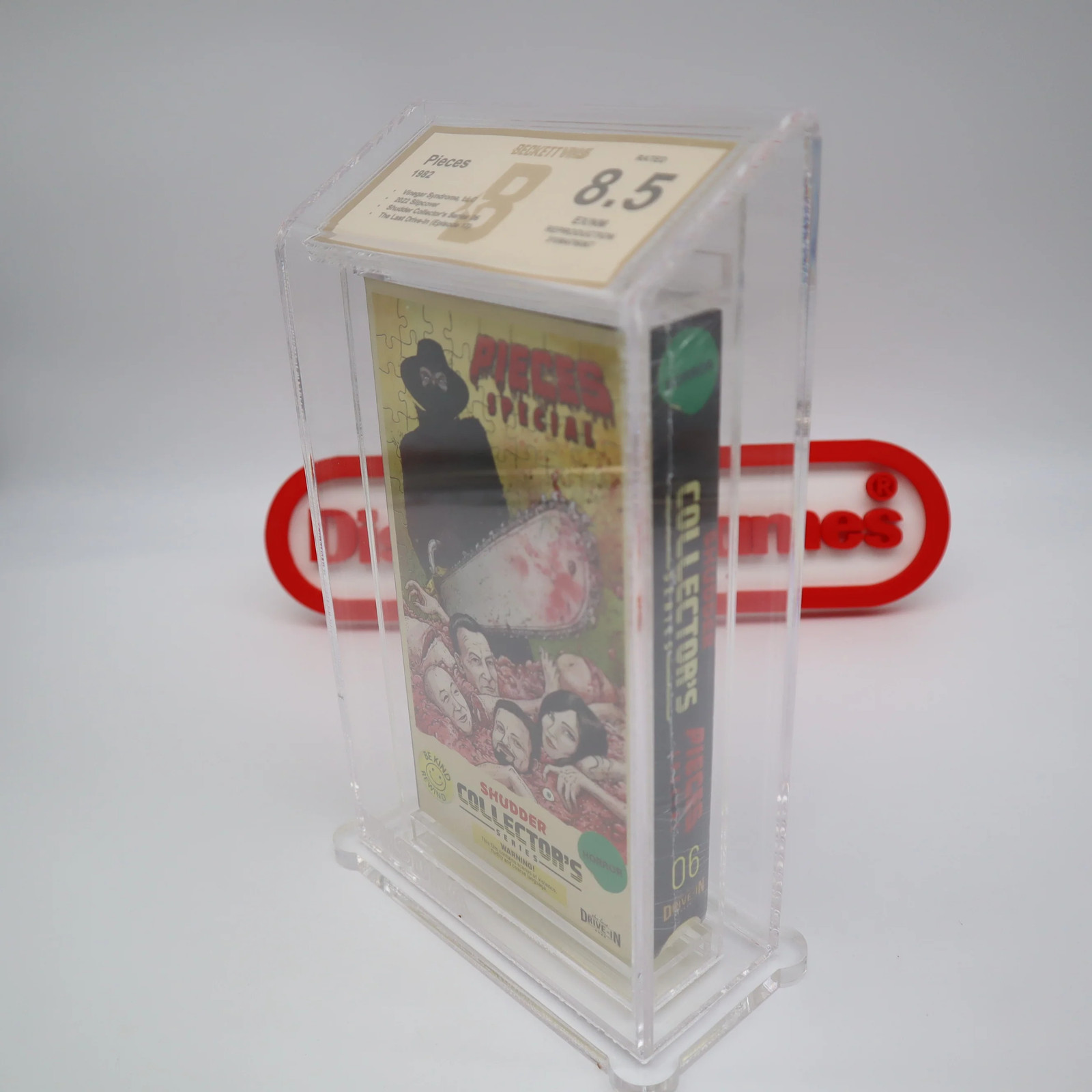 VHS – PIECES SPECIAL – SHUDDER SERIES – BECKETT GRADED 8.5 NEW & Factory Sealed!