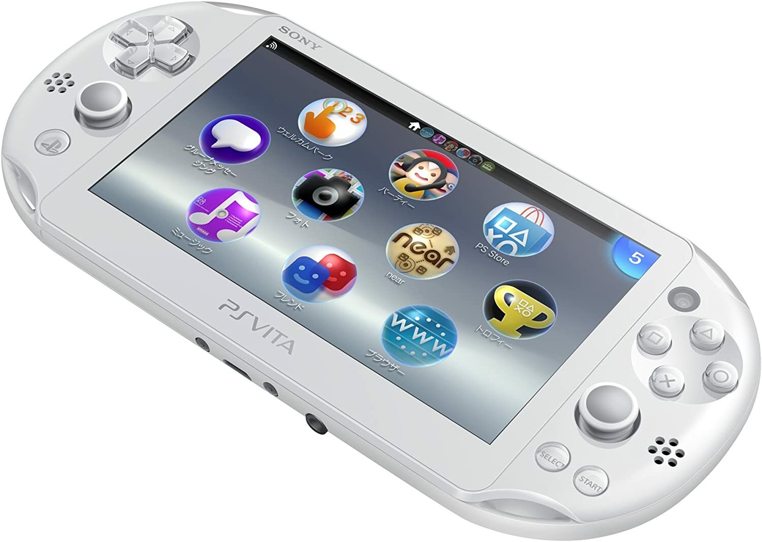 【Unused】Sony PS Vita PCH-2000 ZA12 Slim White Wi-Fi Model Console Rare F/S
