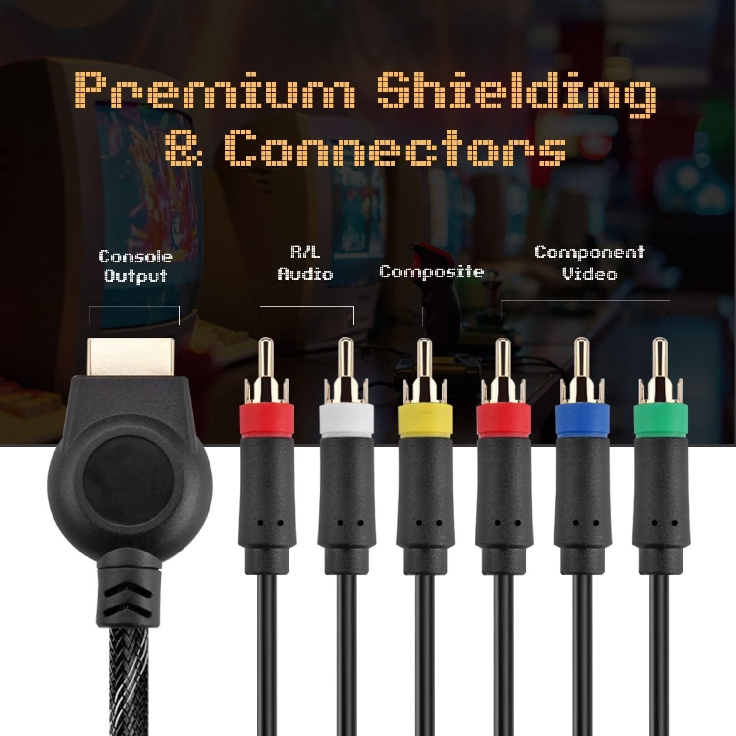 TNP PS2 Component Cable YPbPr Component Video Cable RCA AV for PlayStation 2…
