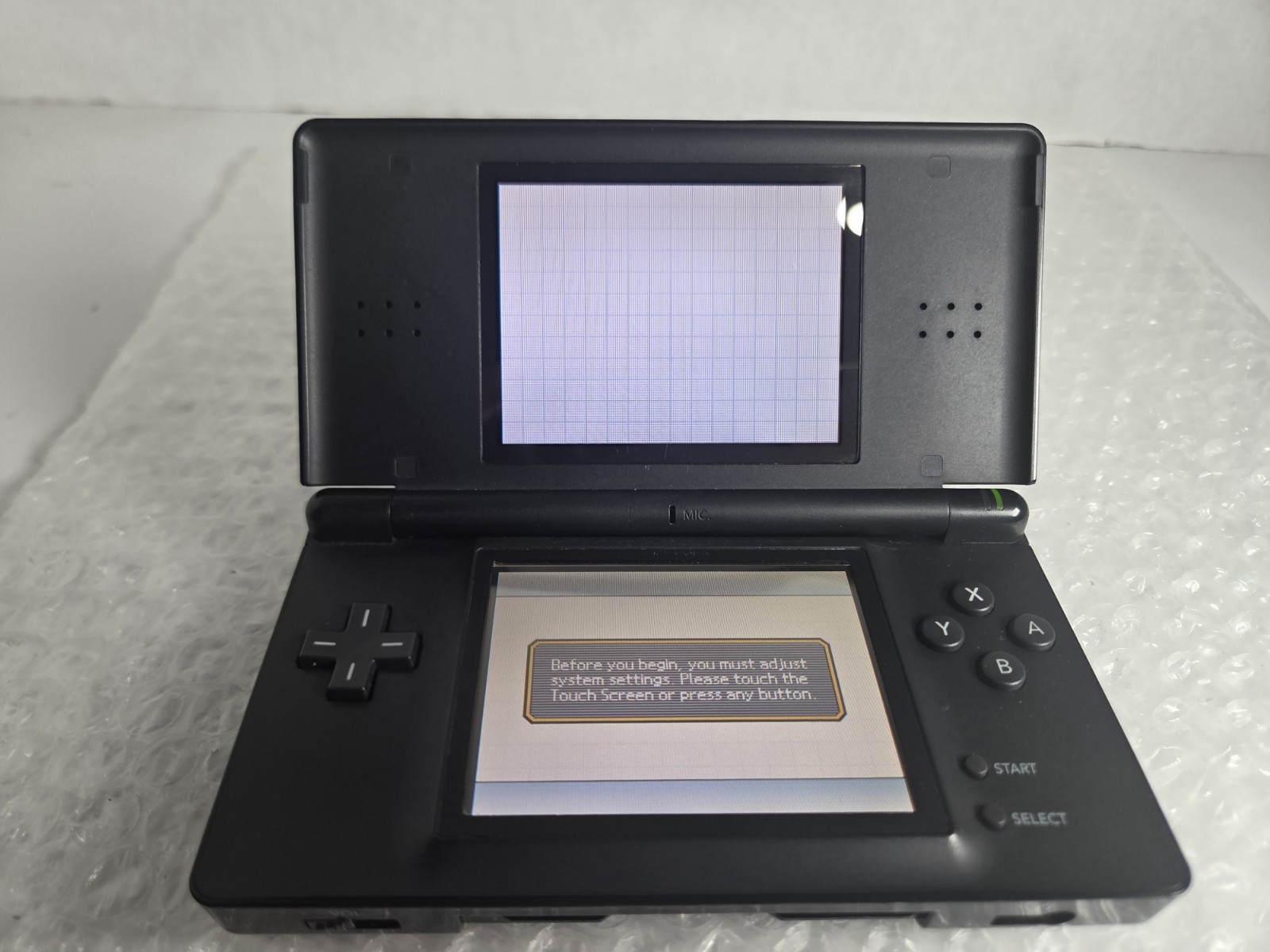 Nintendo DS Lite GBA Glossy Black Tested Charger New Battery OEM Stylus Handheld