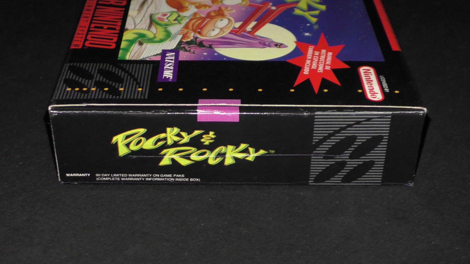 Pocky & Rocky [Box Only] Super Nintendo SNES Natsume NES And An
