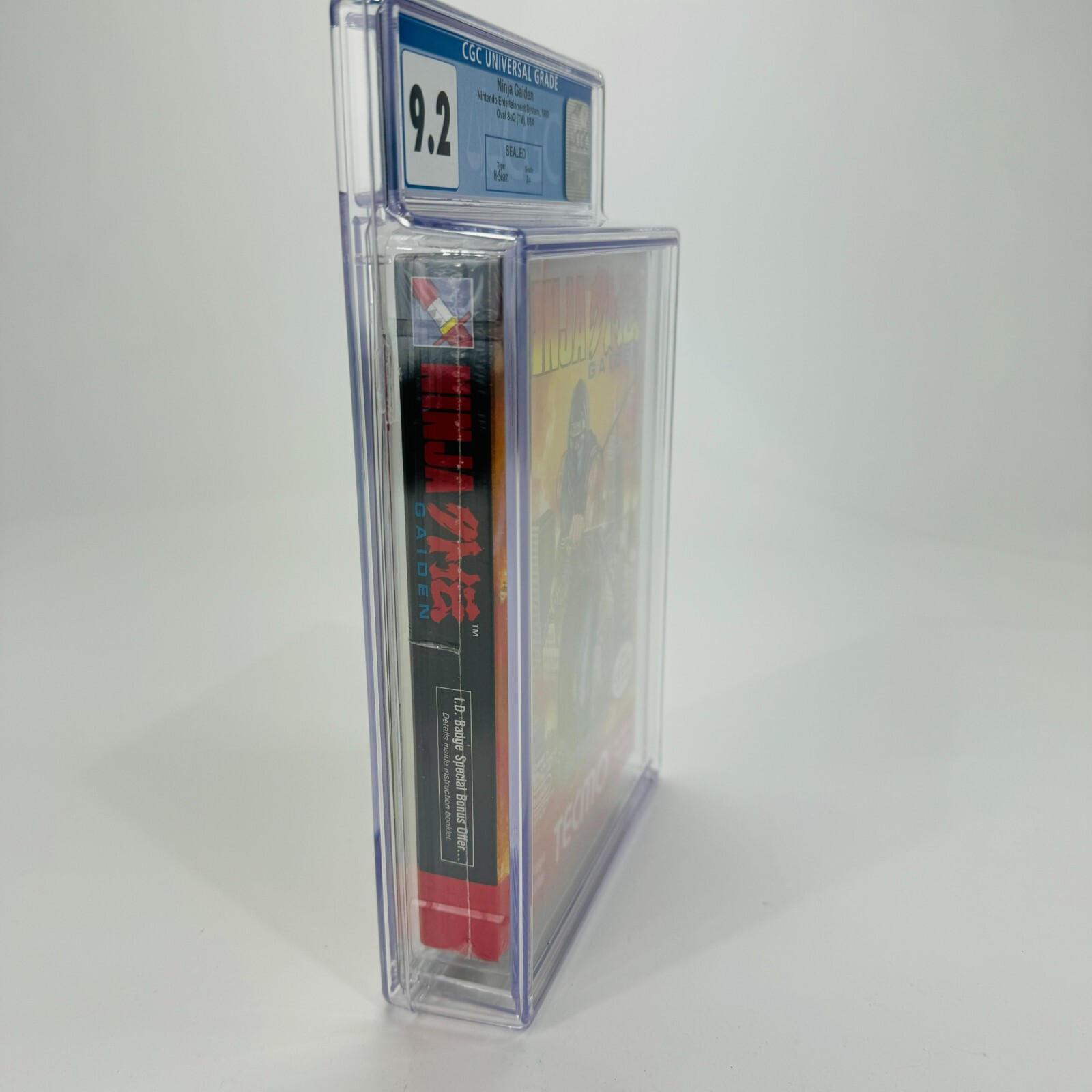 Ninja Gaiden – Nintendo NES, 1989 Factory Sealed Oval (Not WATA VGA) CGC 9.2 A+