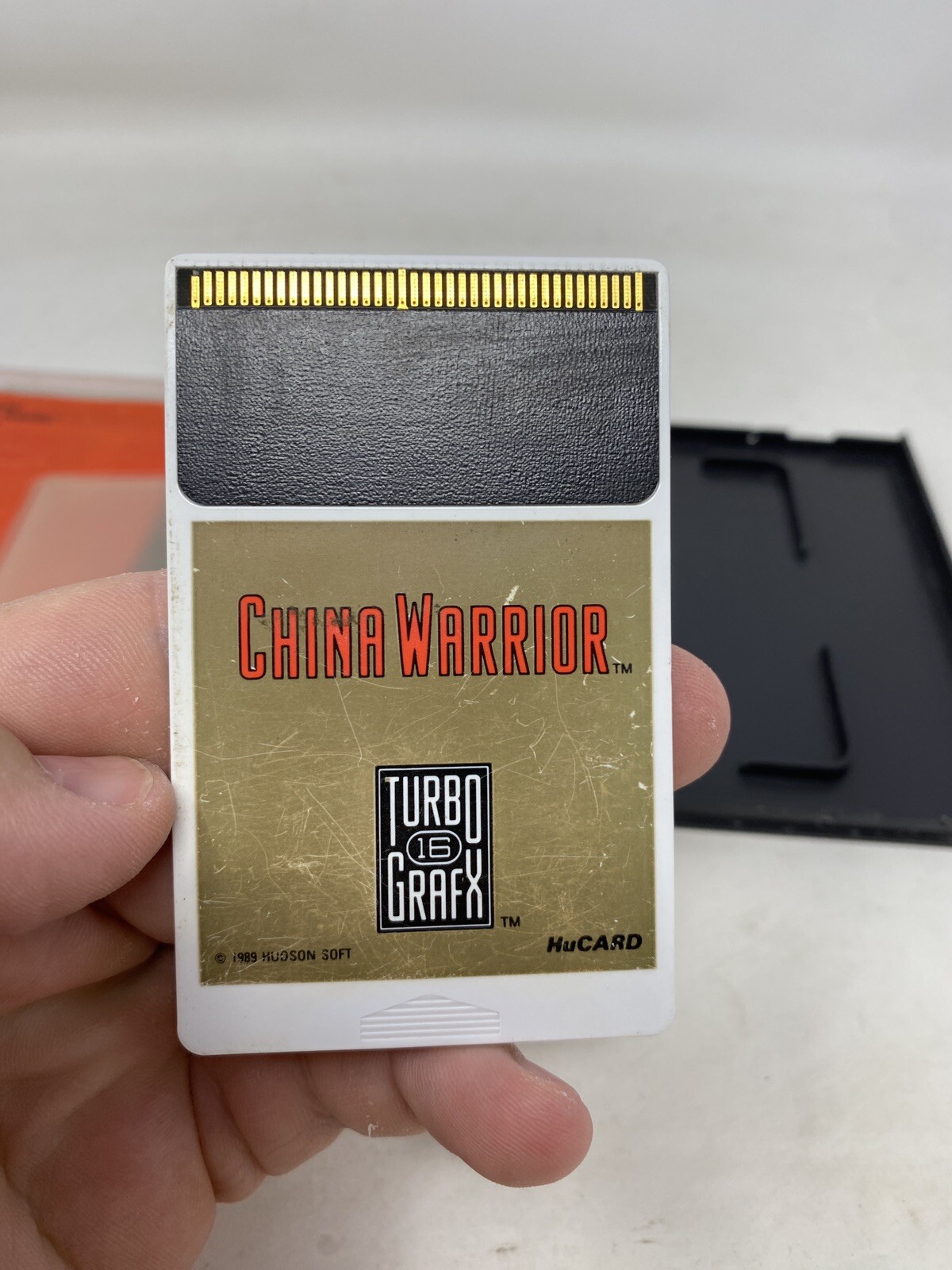 Vintage TurboGrafx 16 China Warrior 1989 NEC Video Game Cartridge CIB Complete