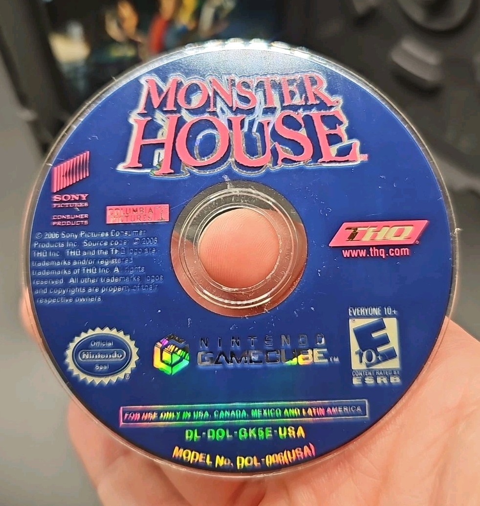 The Simpsons Hit & Run & Monster House Gamecube Lot Complete **Disc Read Error**