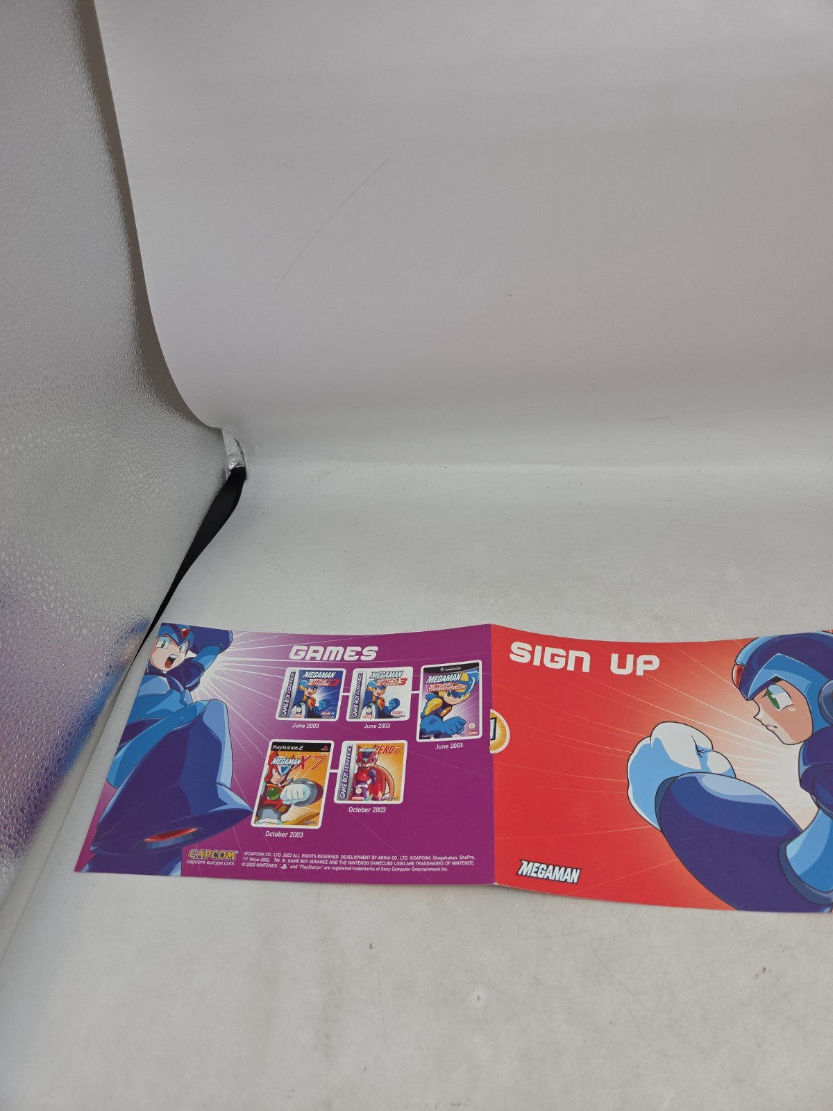 Rare Capcom Mega Man Needs You Promo Brochure Battle Network Zero X7 2003 E3