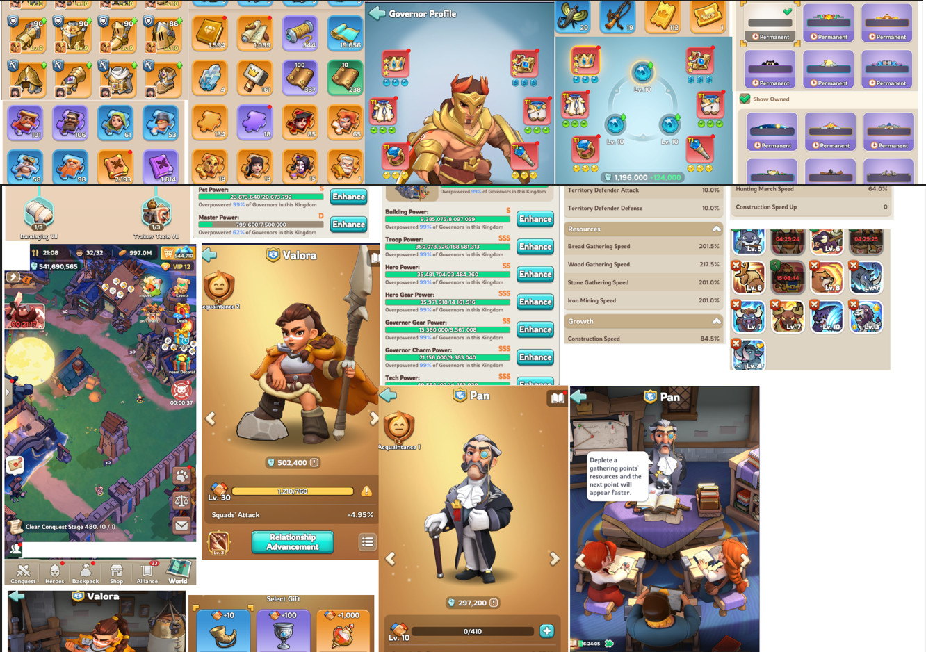 Kingshot Account VIP 12, 500k gems, 3 transfer passes, Kingdom 1**, 60 void