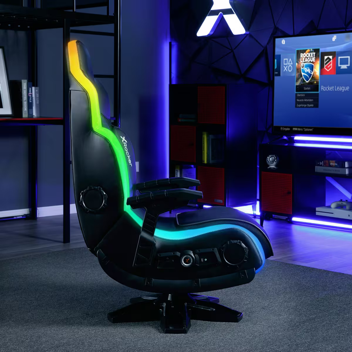 X Rocker – Evo Elite 4.1 Gaming Chair with Built-in Audio Surround Sound Syst…