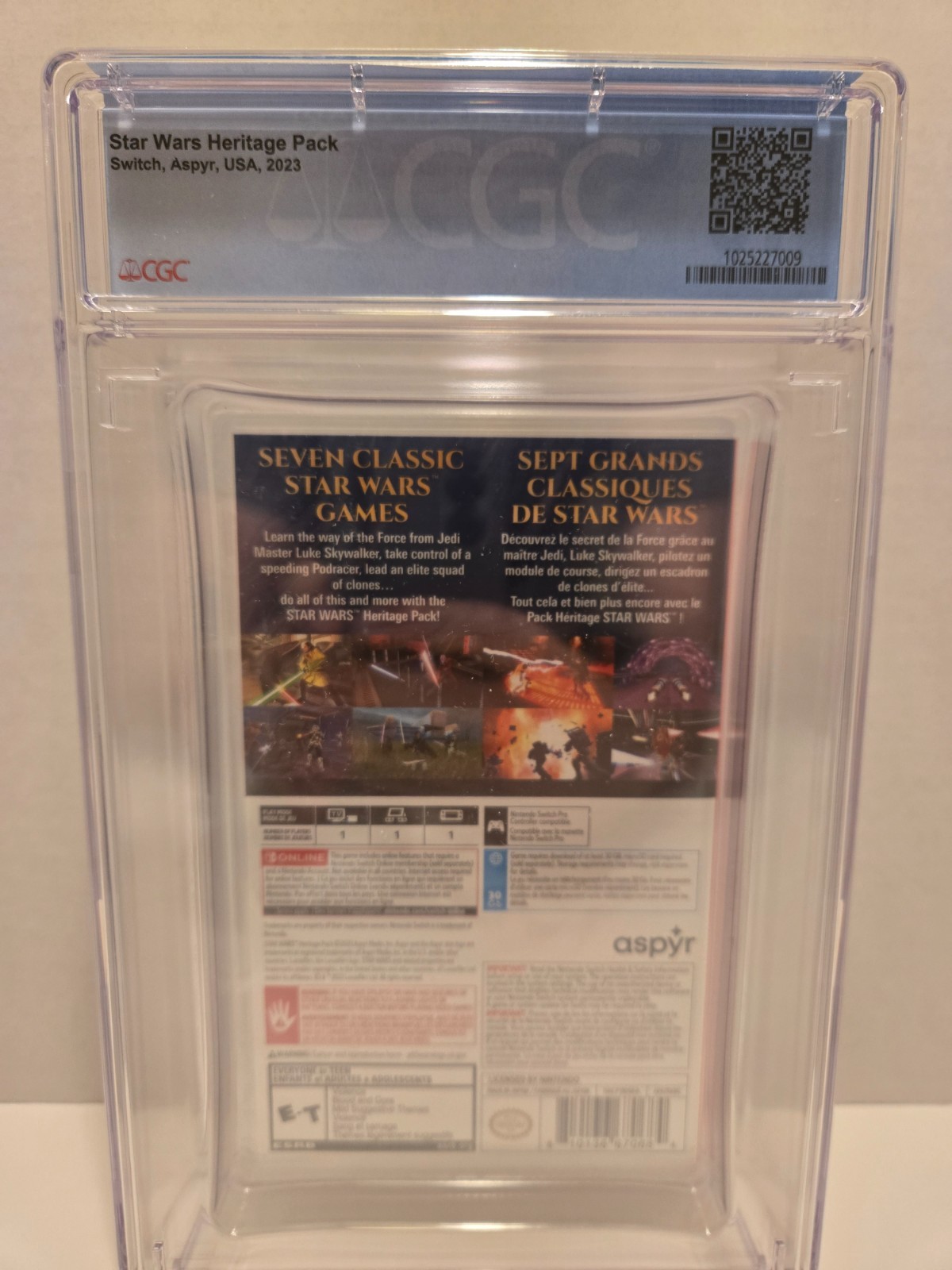 Star Wars Heritage Pack (Nintendo Switch, 2023) | CGC 10 A++ | Factory Sealed