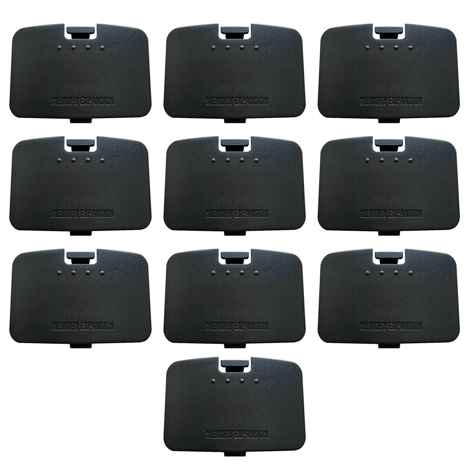 10Pcs For Nintendo 64 Console Memory Expansion Jumper Pak Cover Black Lid