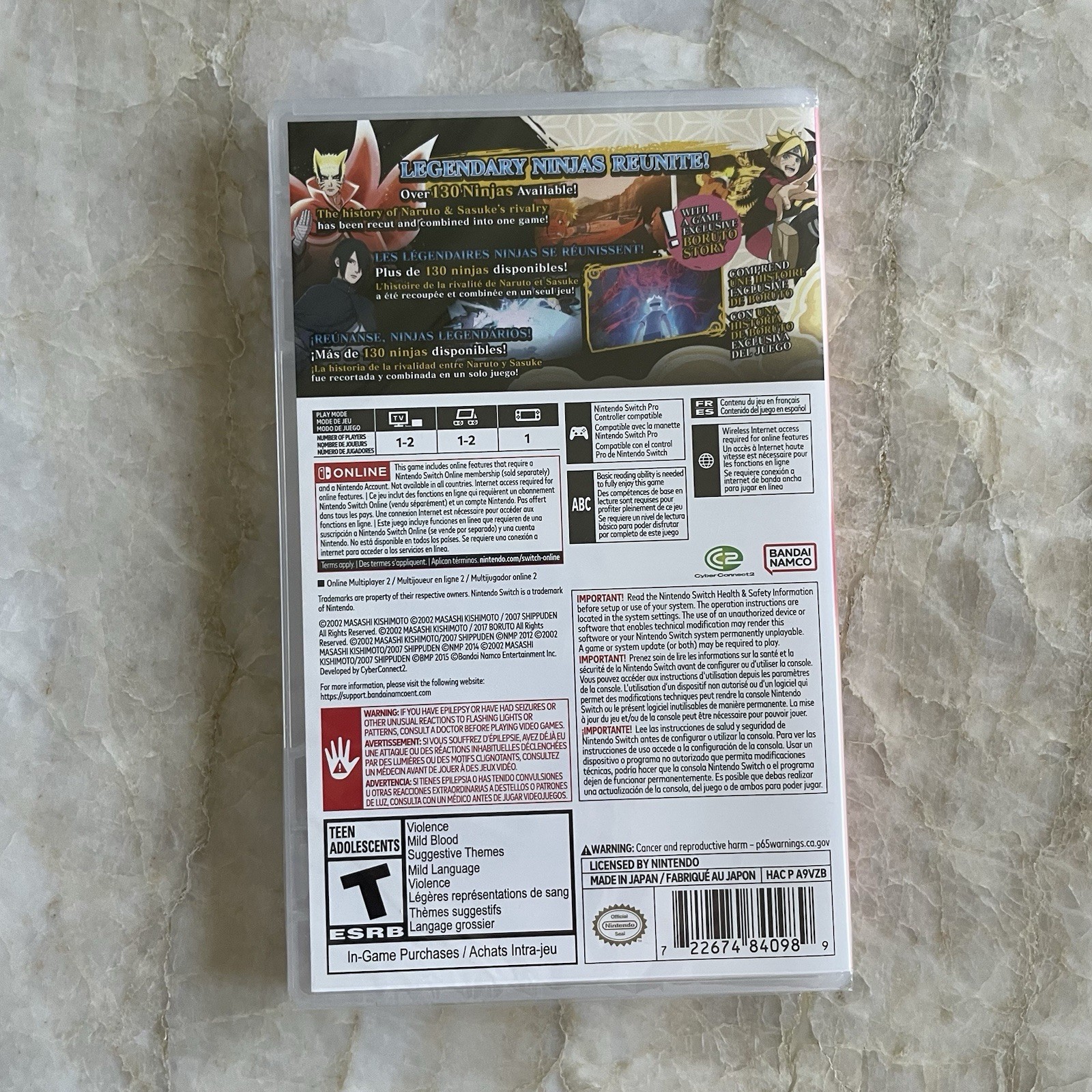 NARUTO X BORUTO Ultimate Ninja Storm Connections – Nintendo Switch Brand New