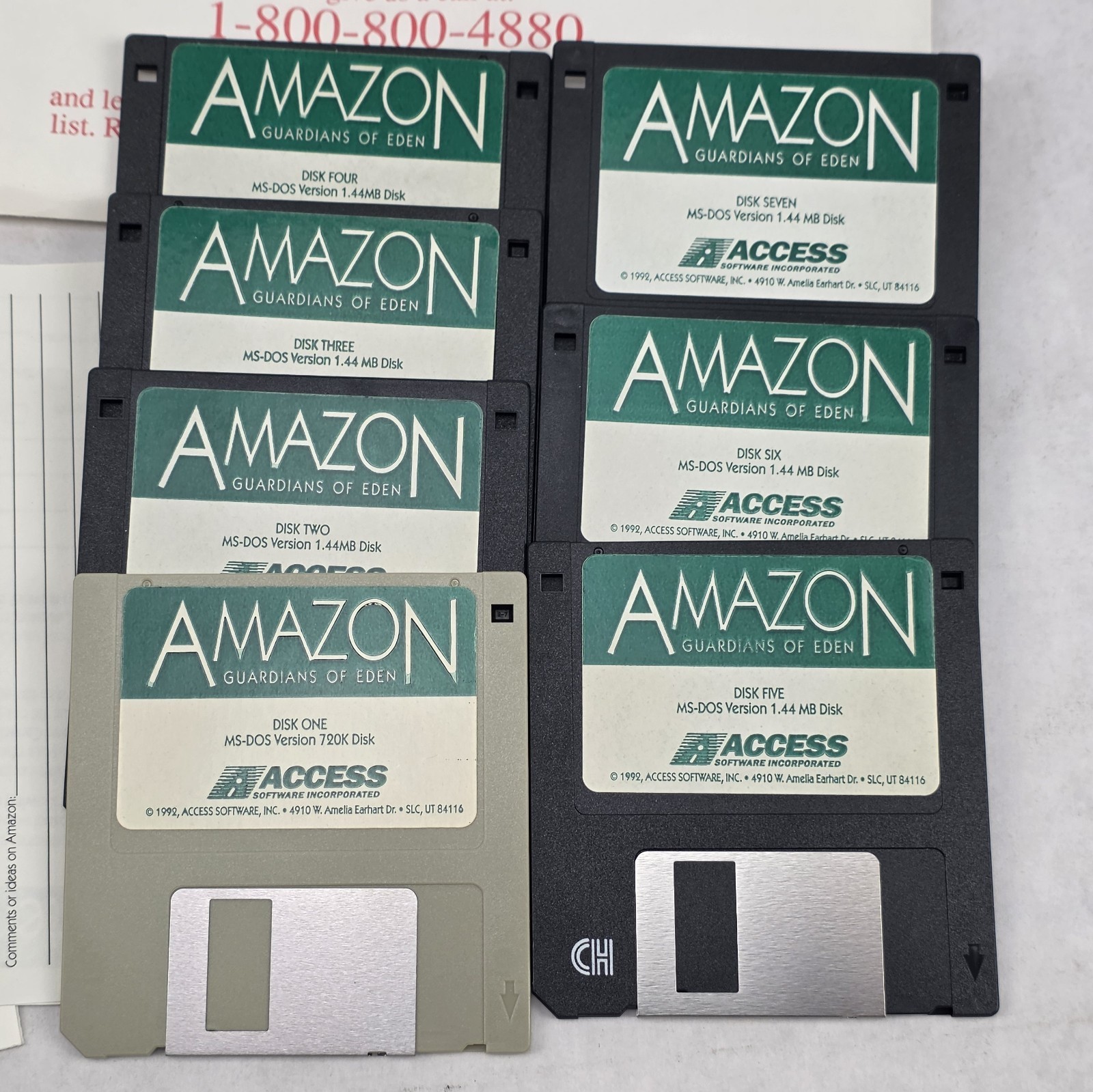 Amazon Guardians of Eden BIG BOX PC 3.5″ Floppy Access Software CIB 1992