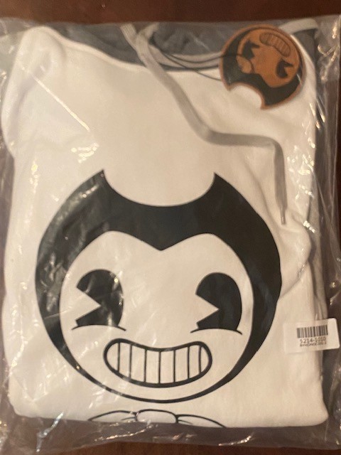 BENDY & The Ink Machine – SWEATSHIRT HOODIE – Medium – New Sealed in Bag NWT