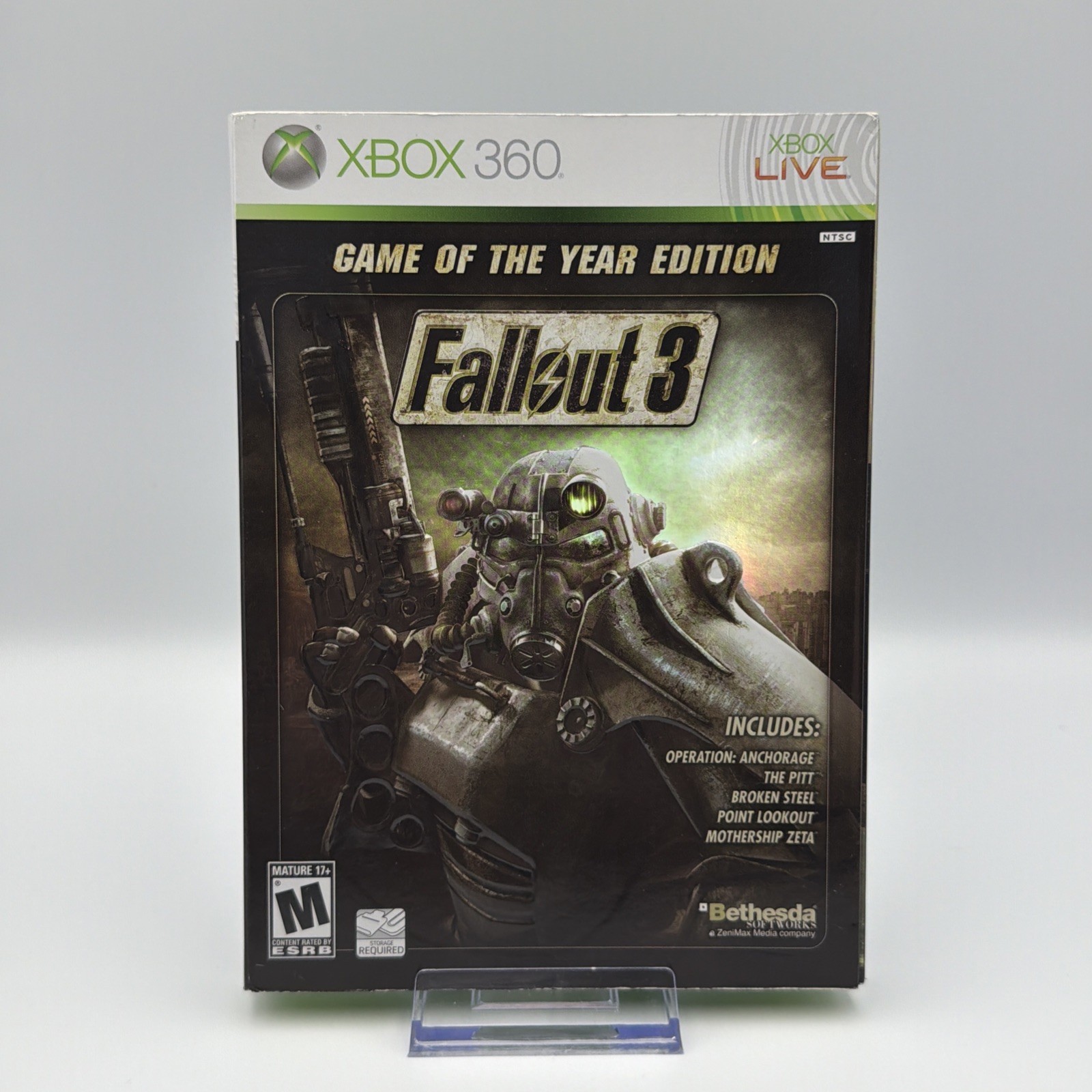 Fallout 3 Game of the Year Edition (Xbox 360) CIB + Game Sleeve Original Version