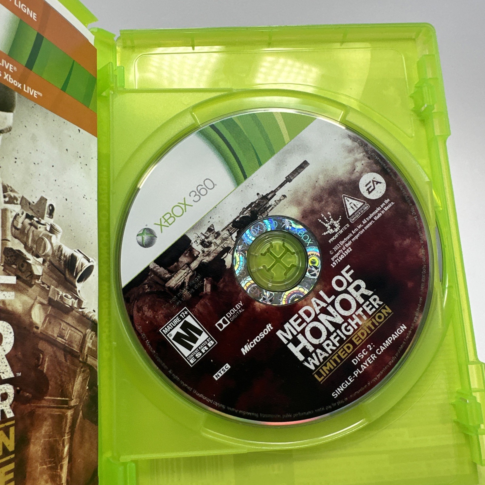 Medal of Honor: Warfighter Limited Edition 2 Disc (Microsoft Xbox 360, 2012)