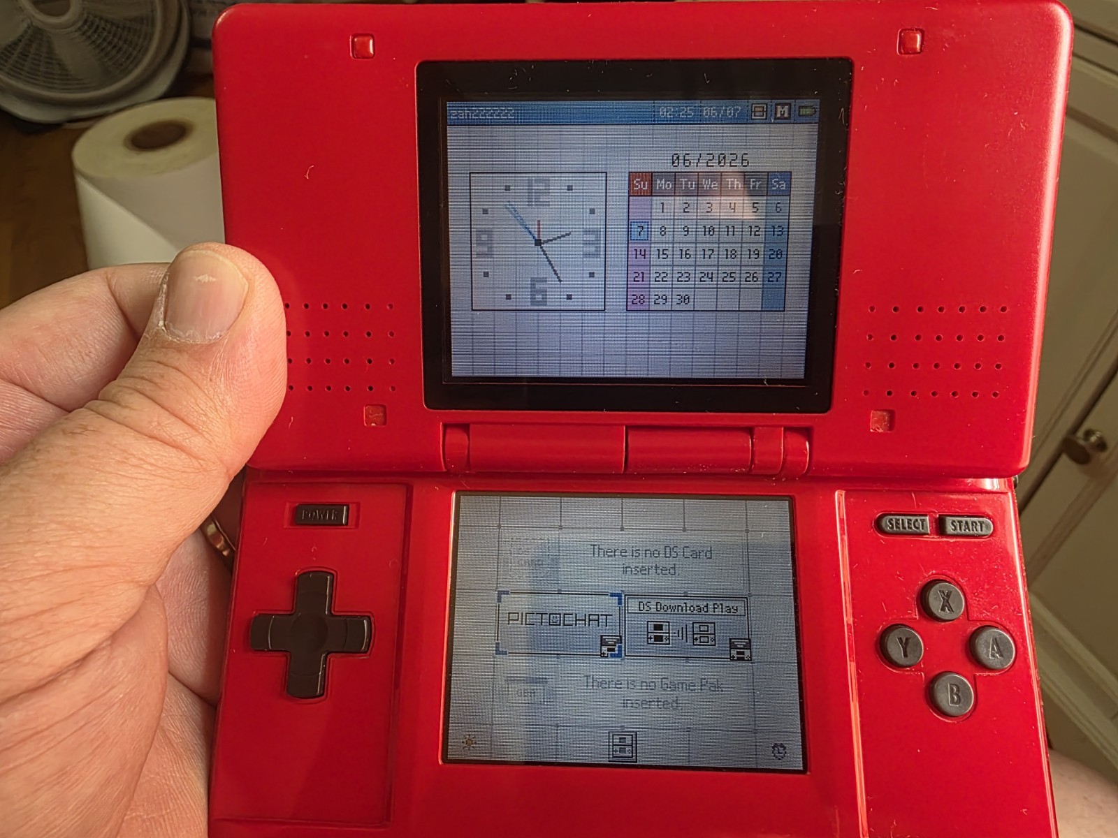 Nintendo DS Fat/Original NTR-001 Red – Tested With Charger Has Some Wear