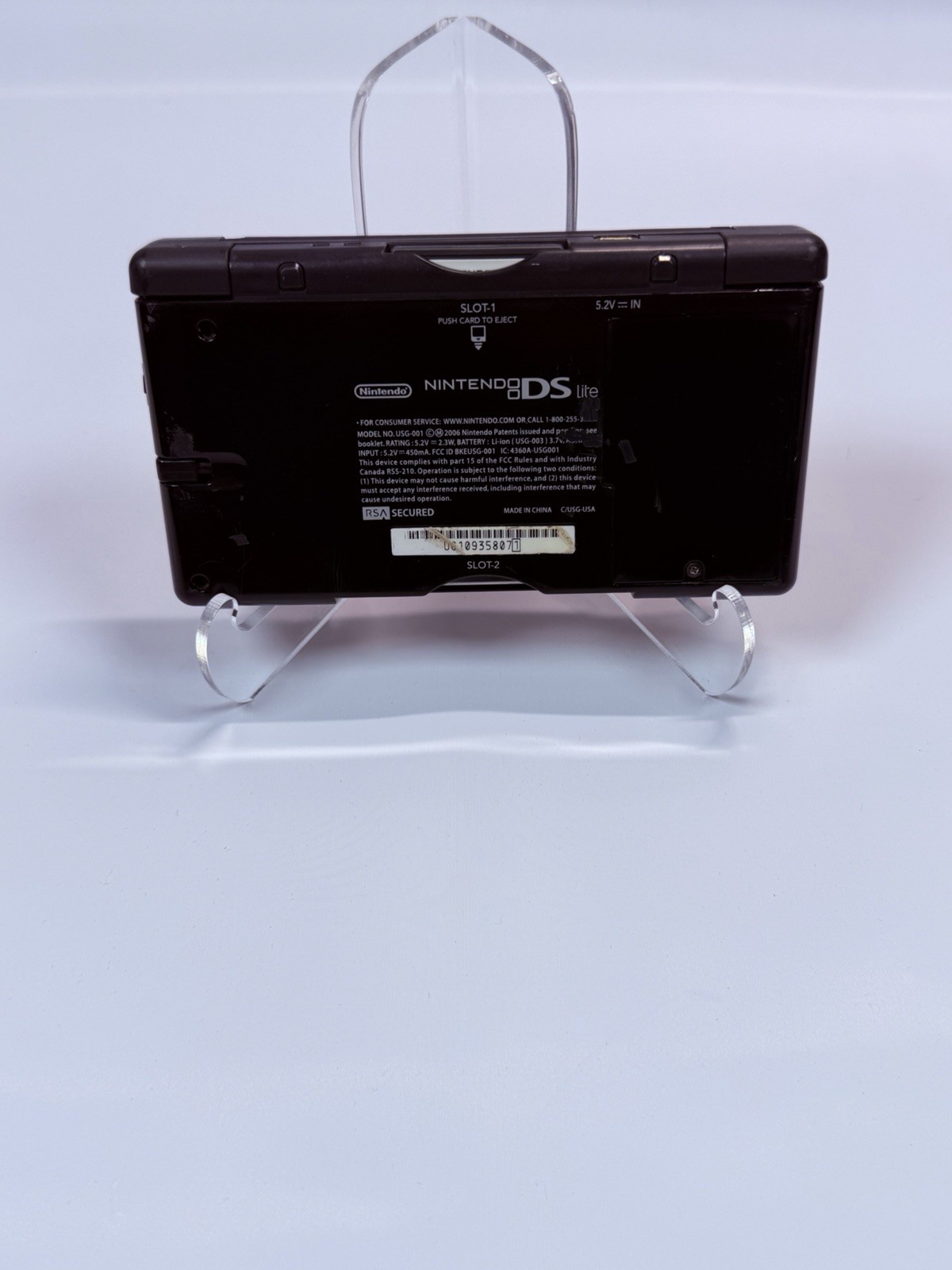 Nintendo DS Lite 32MB Handheld System – Black Broken Hinge