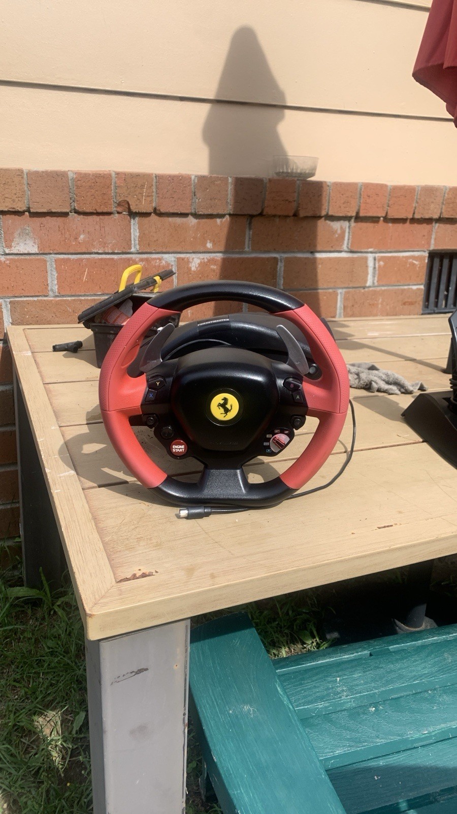 Thrustmaster Ferrari Racing Wheel w/ Pedal Set, Wired for PC/Console, Clamps