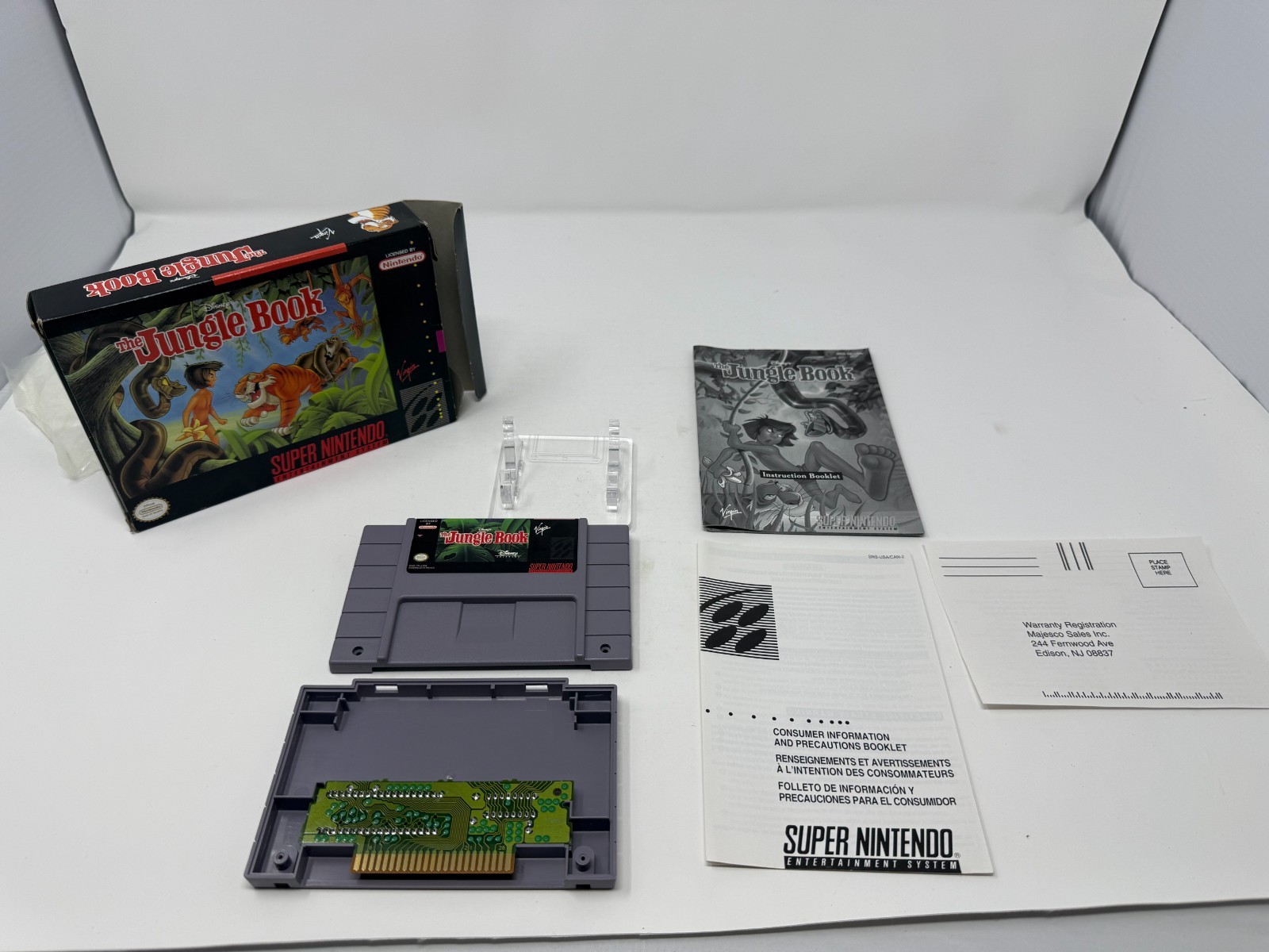 Jungle Book SNES CIB Authentic Made in Mexico Later Release Excellent