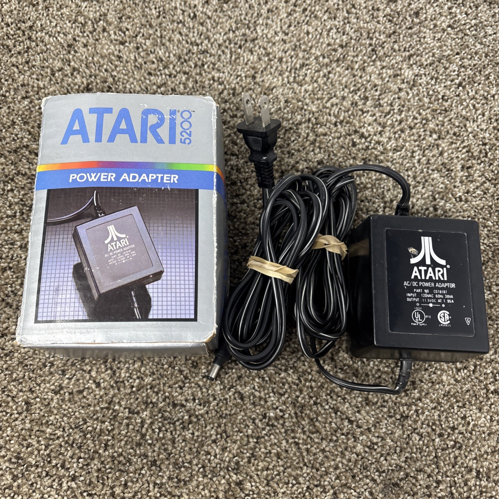 Atari 5200 2 Port Console And Power Supply Tested No Controllers