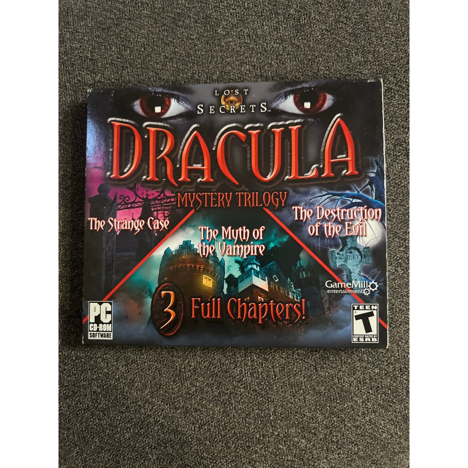 GameMill Lost Secrets Dracula Mystery Trilogy PC Game OS Multi 3 Full Chapters