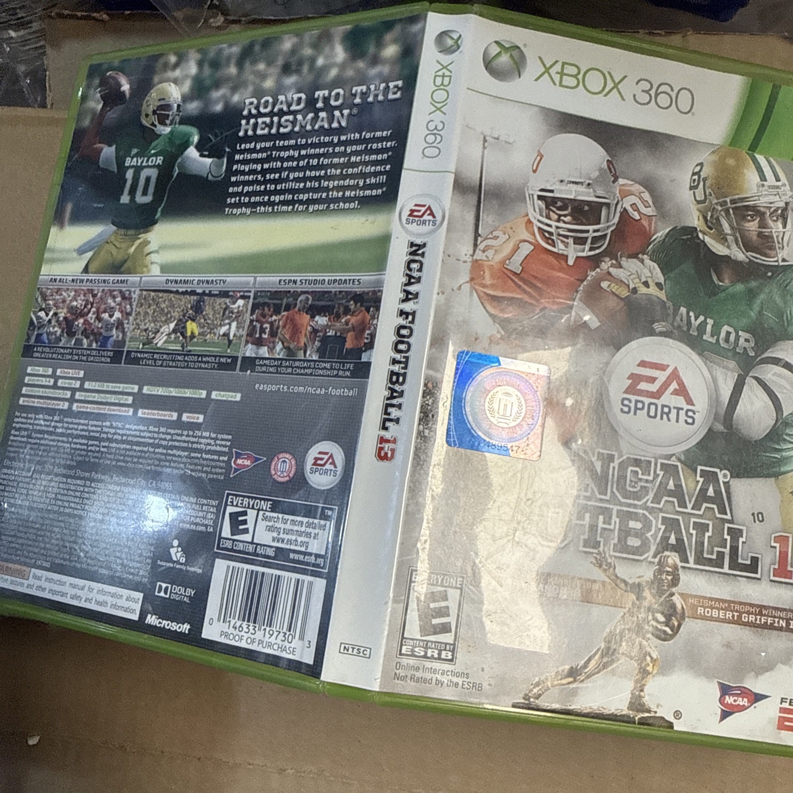 NCAA Football 13 Microsoft Xbox 360 Complete W/ Manual CIB Tested Working
