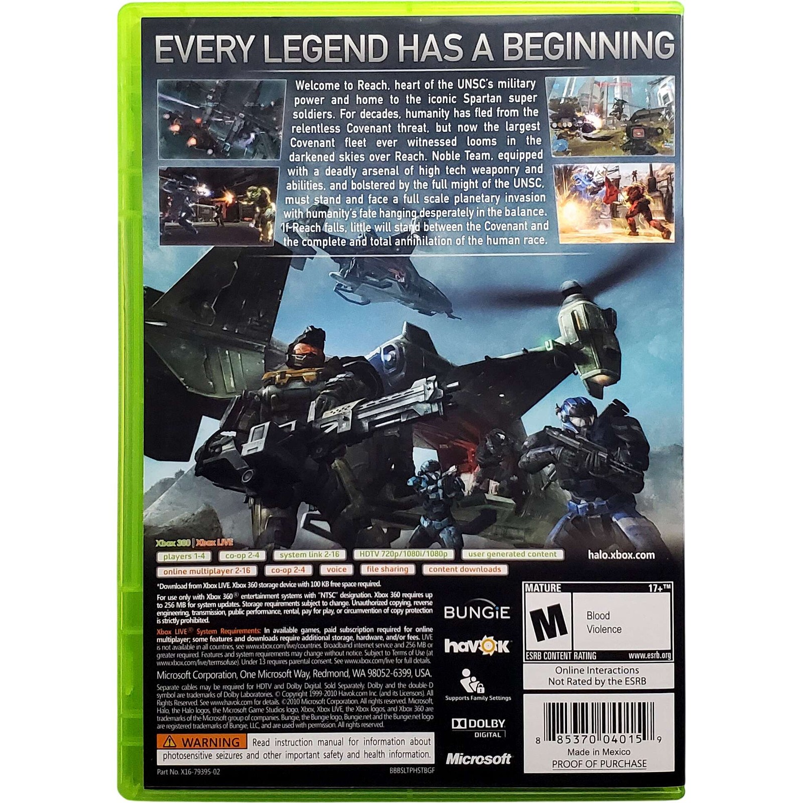 Halo Reach – Microsoft Xbox 360 Tested 1Y Guarantee