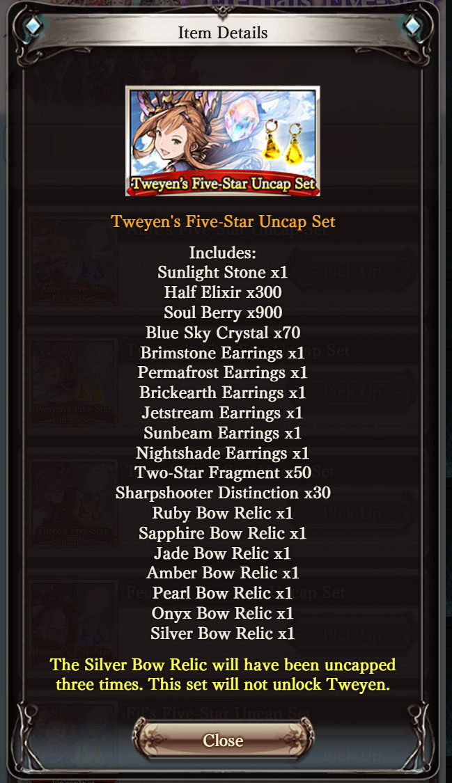Granblue Fantasy Fes 2023 EXTRA Sunlight Stone Eternals Sets only serial code