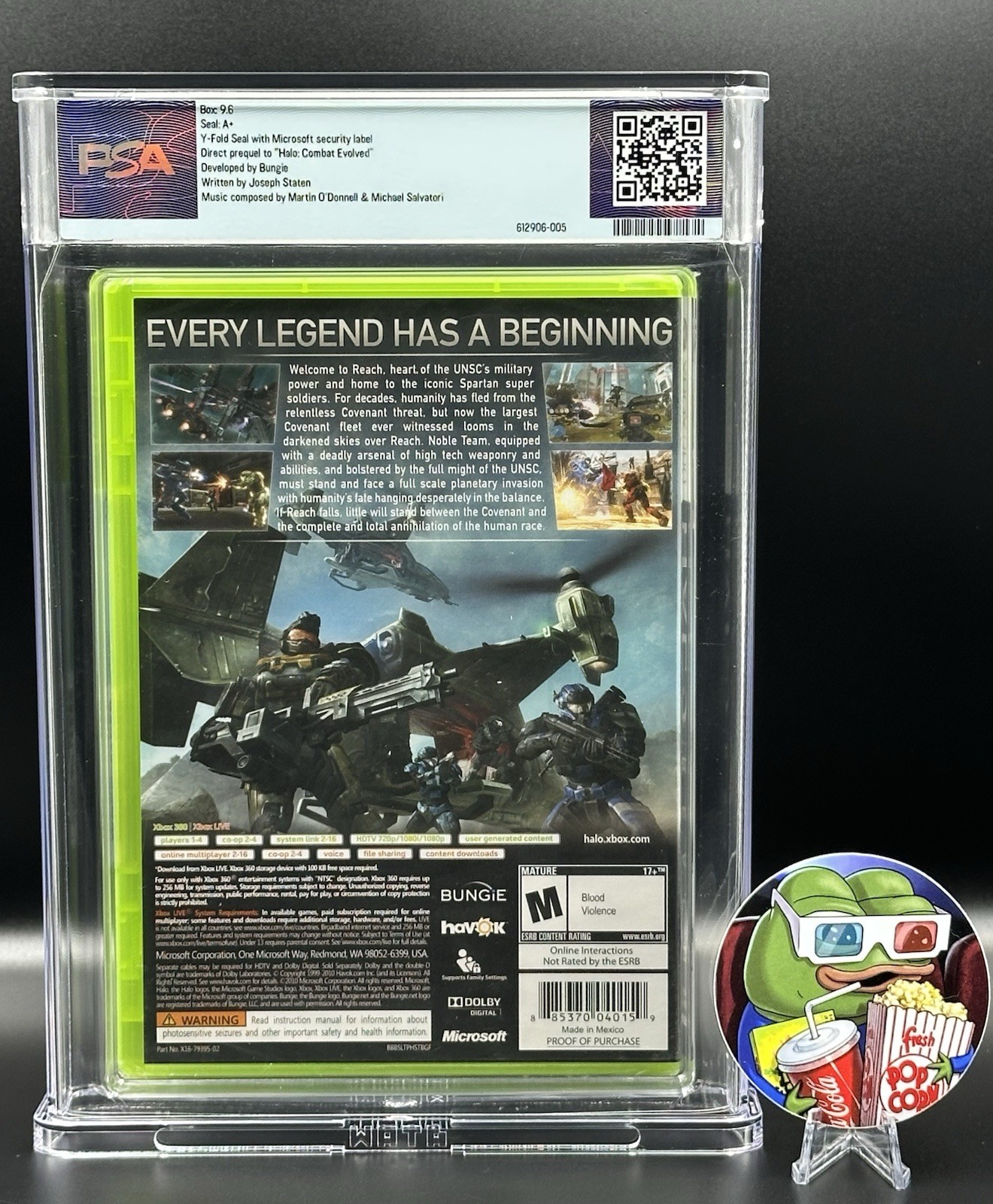 Halo: Reach • PSA 9.6 A+ • 1st Print Recon • Xbox 360