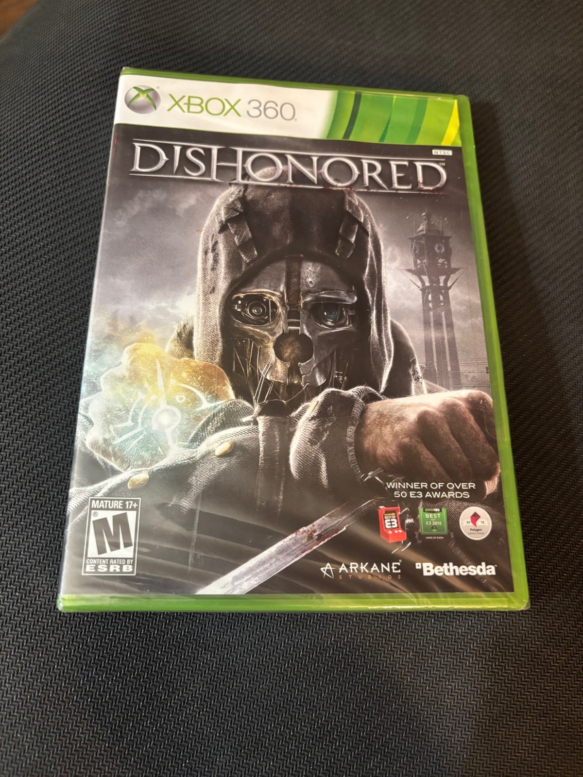 XBOX 360 Dishonored Game New Factory Sealed 2012 Original Release Cover