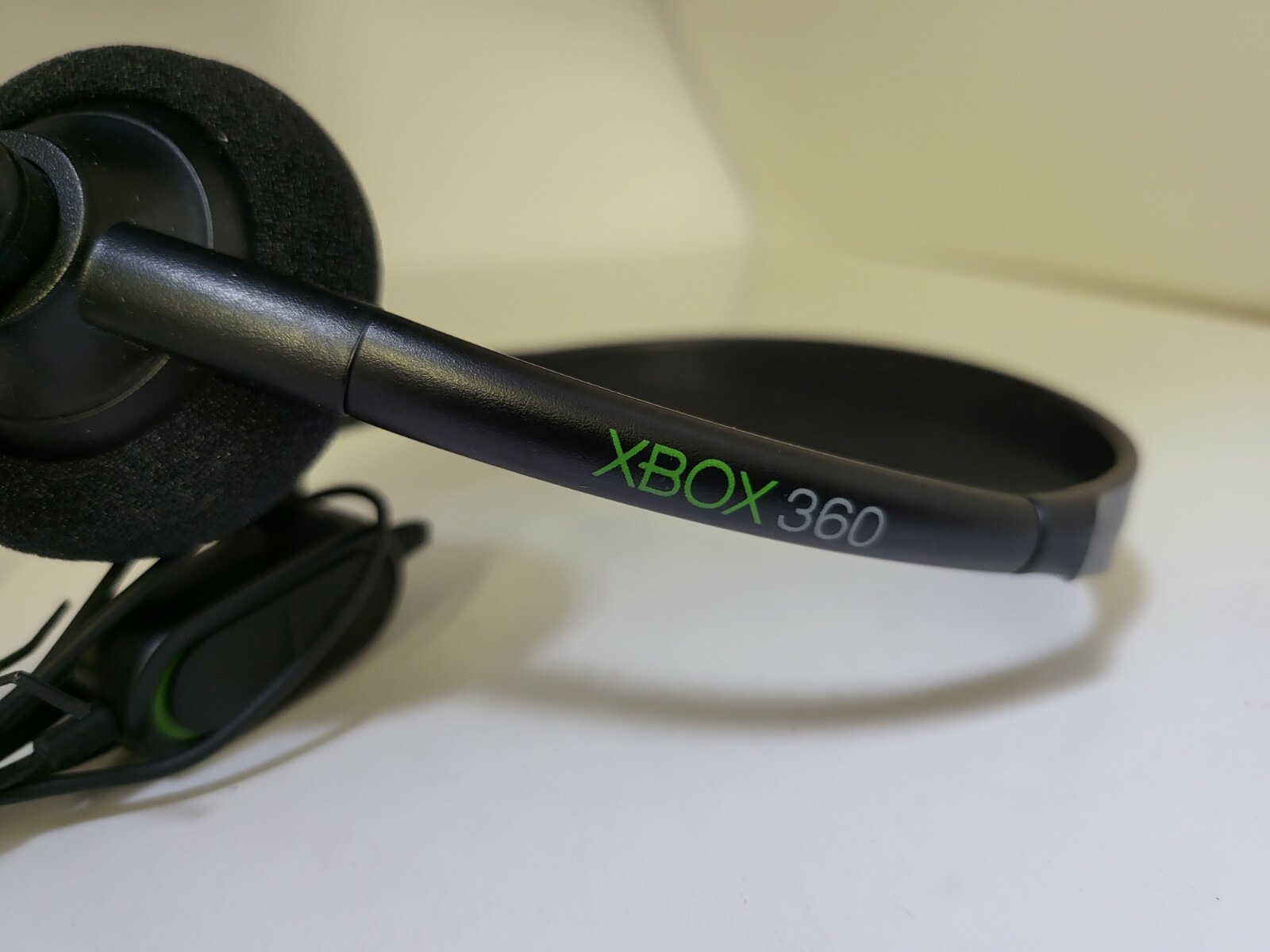 NEW GENUINE OEM MICROSOFT XBOX 360 CHAT HEADSET W/ BOOM MIC VOLUME CONTROL 15F