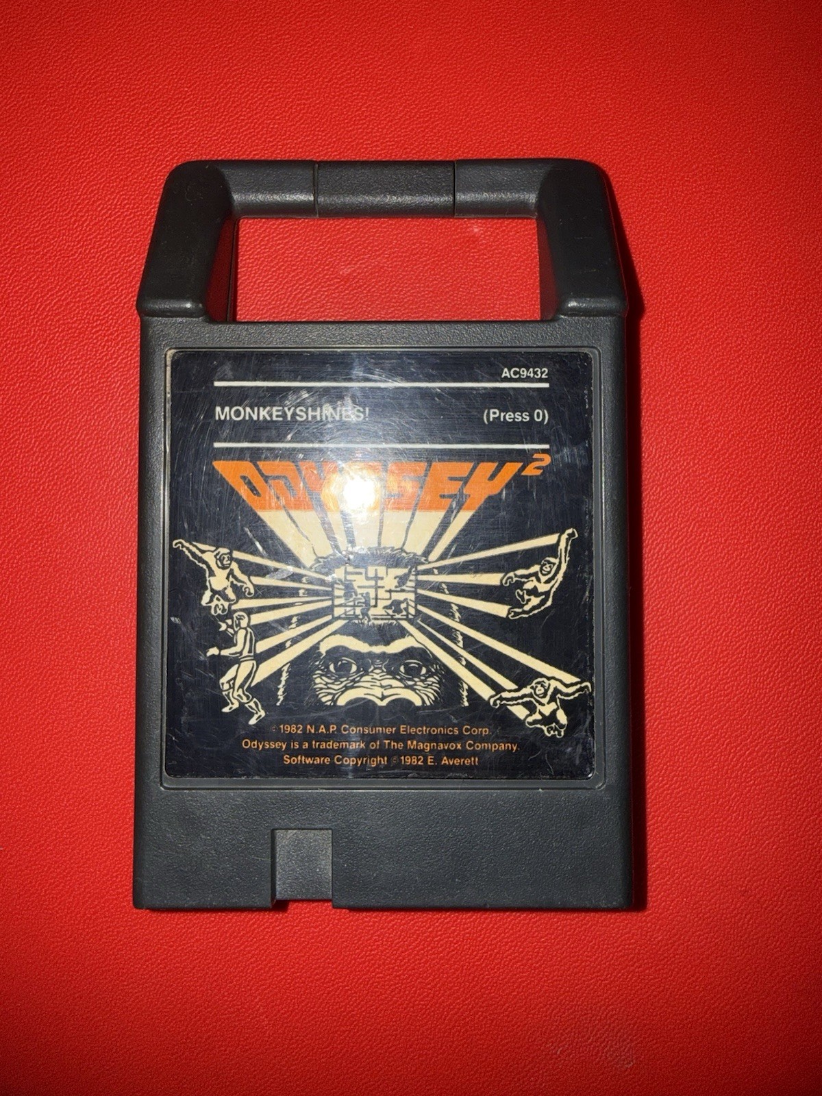 💥Vintage Magnavox Odyssey² Game Cartridge Monkeyshines! ~ 1982 Manual, Untested