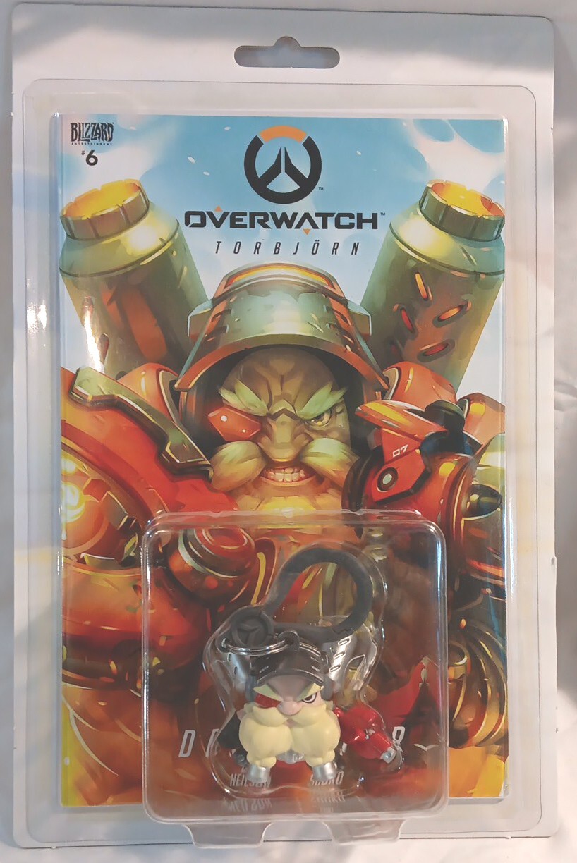 Overwatch Comic Book & Action Figure Backpack Hanger, New