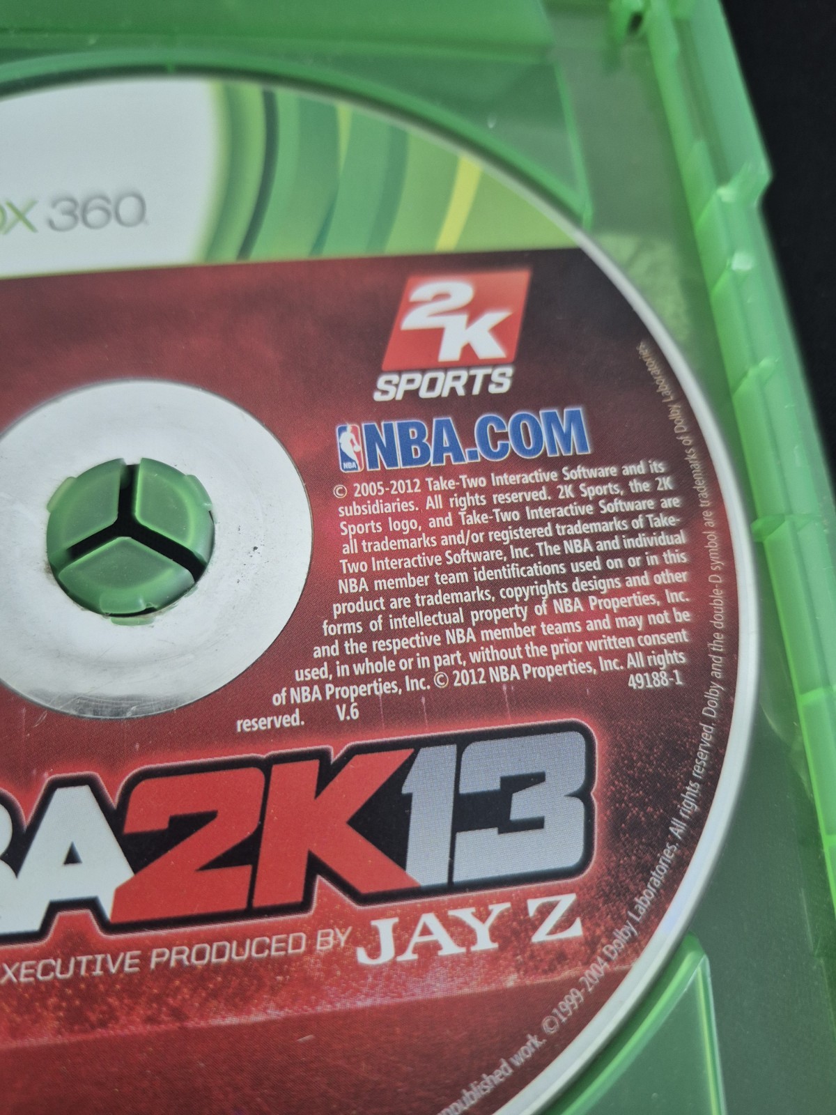 NBA 2K13 (Microsoft Xbox 360) Executive Producer Jay-Z Video Game