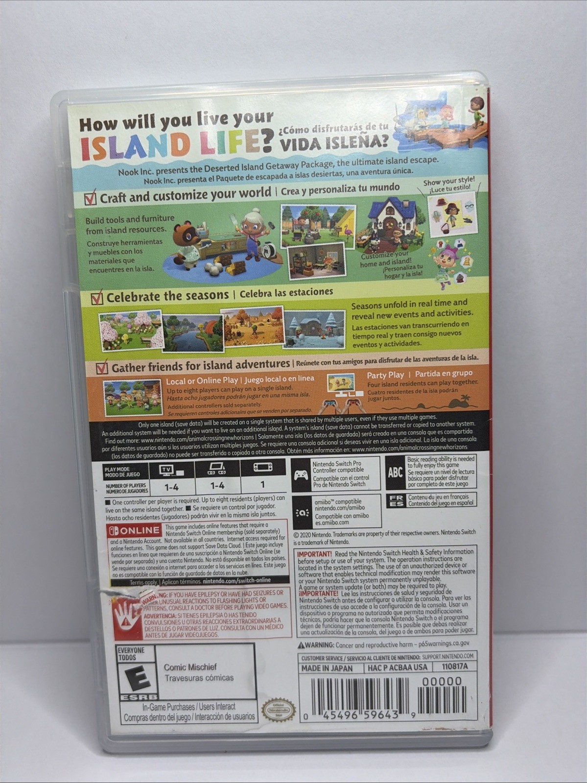Animal Crossing: New Horizons (Nintendo Switch, 2020) Near Mint Condition