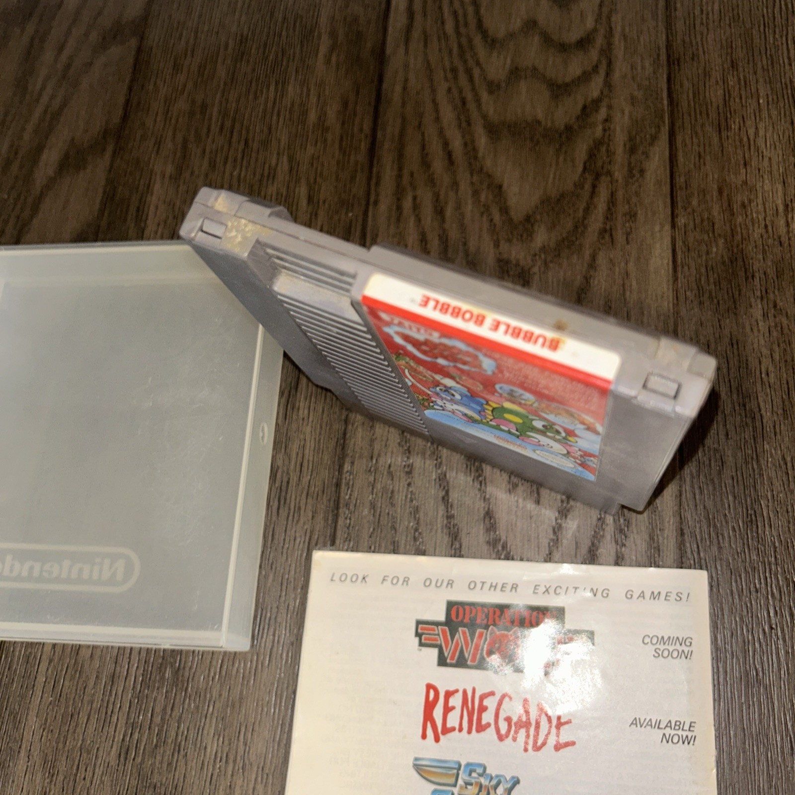 Bubble Bobble Nintendo NES 1988 Tested Cartridge, Manual, Case