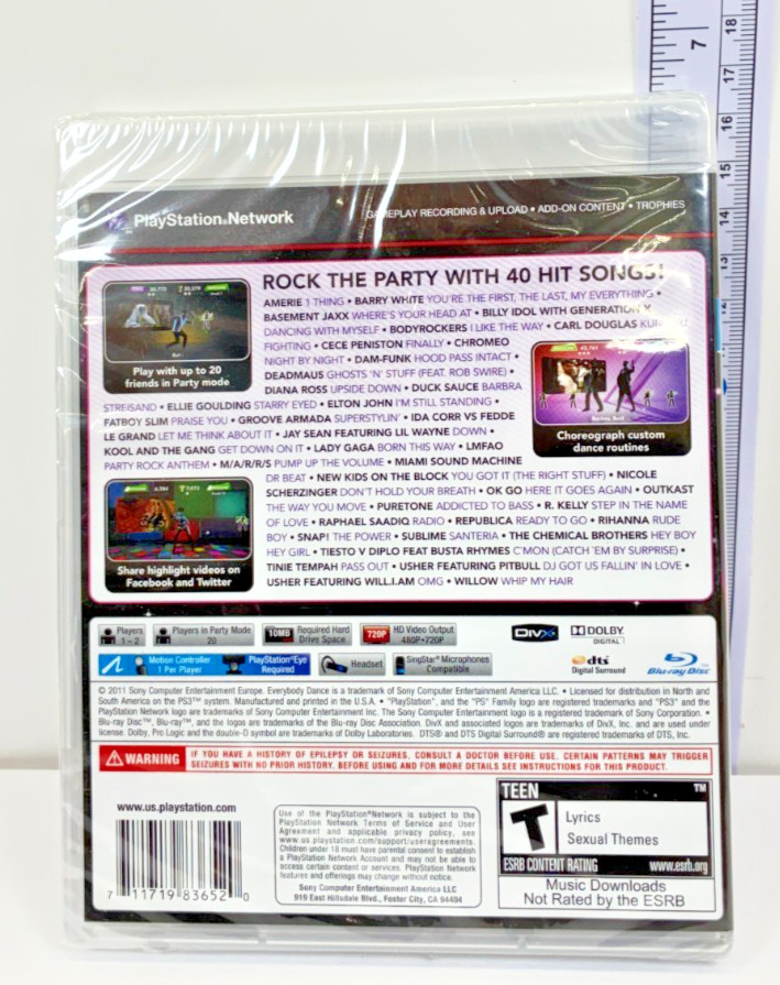 PS3: Everybody Dance *BRAND NEW/SEALED & FREE SHIPPING*