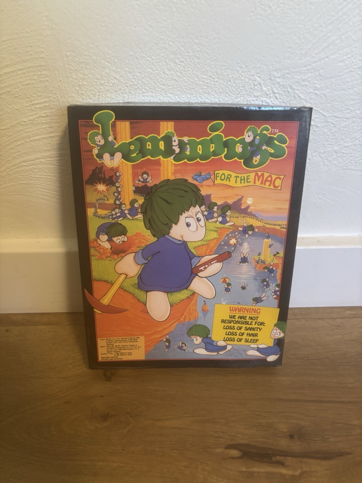 Vintage Rare Lemmings BIG Box Video Game for MAC Macintosh Big Box Psygnosis