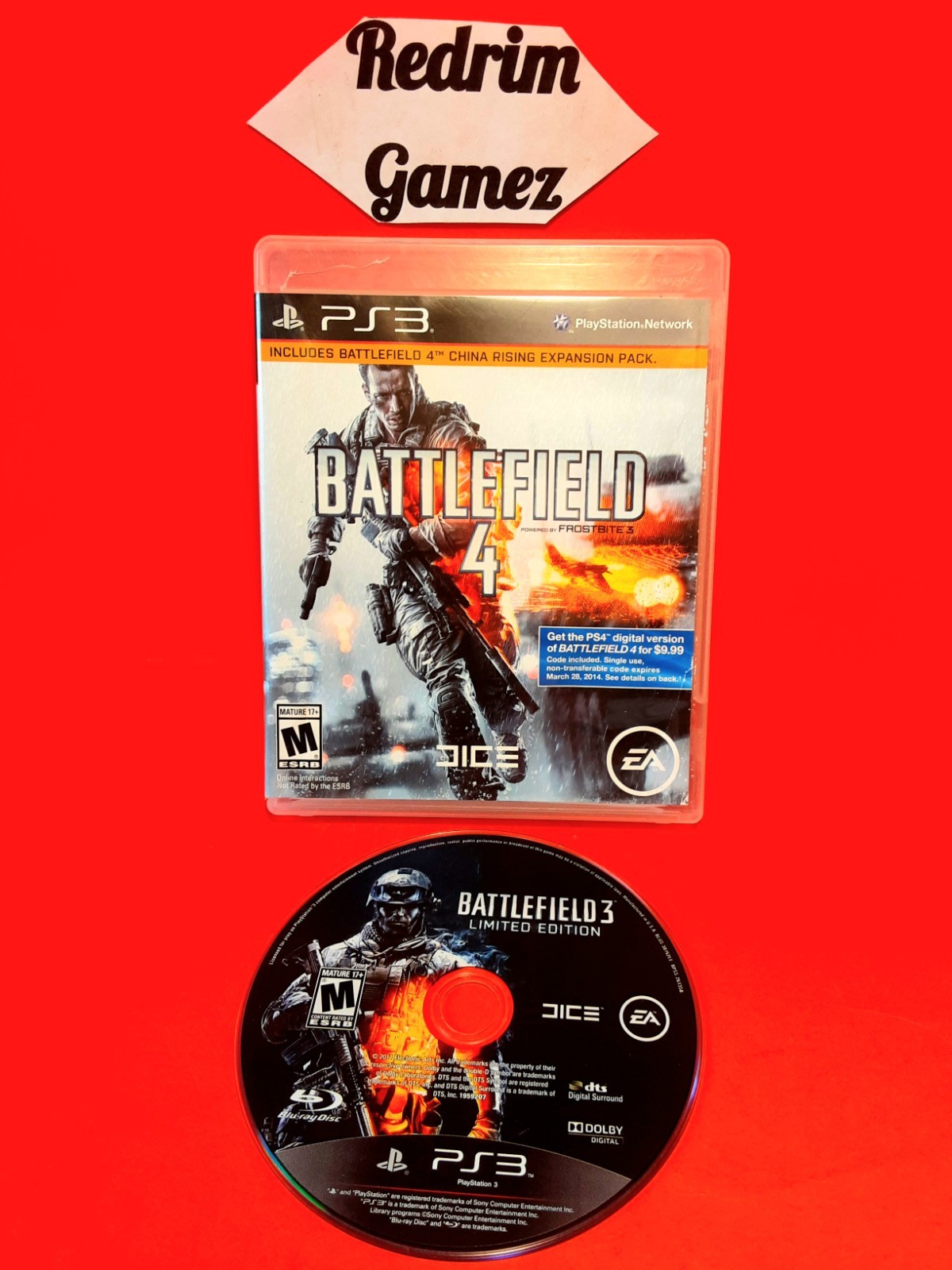 Battlefield 3 4 Combo Pack Sony PS3 Playstation Video Games EA Dice